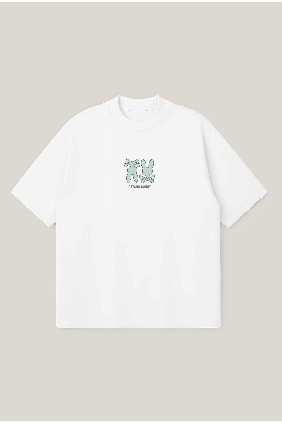 Moon Dancer Psycho Reverse Essential Unisex Oversize Baskılı Boxy Fit Kalın Kumaşlı T-shirt