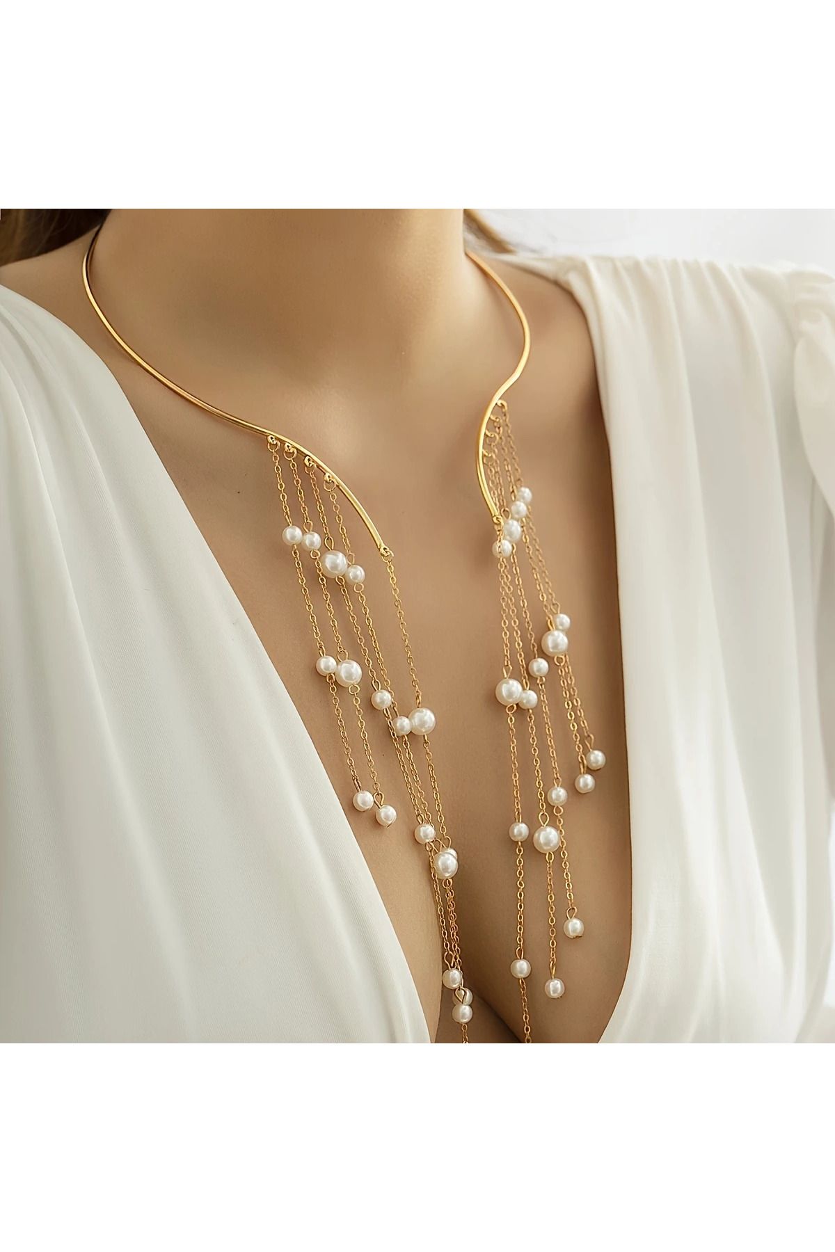 LAVİNYAMJEWELLERY Şık Tasarım İnci KOLYE