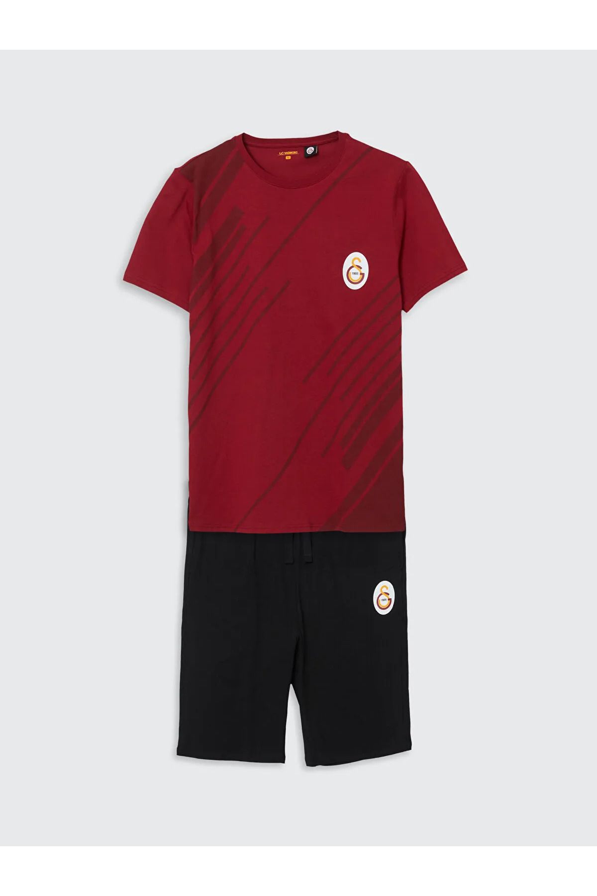 LC Waikiki Standart Kalıp Erkek Galatasaray Baskılı Şortlu Pijama Takımı