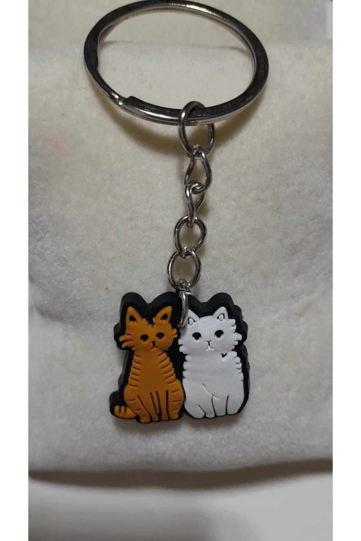 FDCOLLECTİON KEDİ FİGÜRLÜ Anahtarlık Ve Çanta Süsü