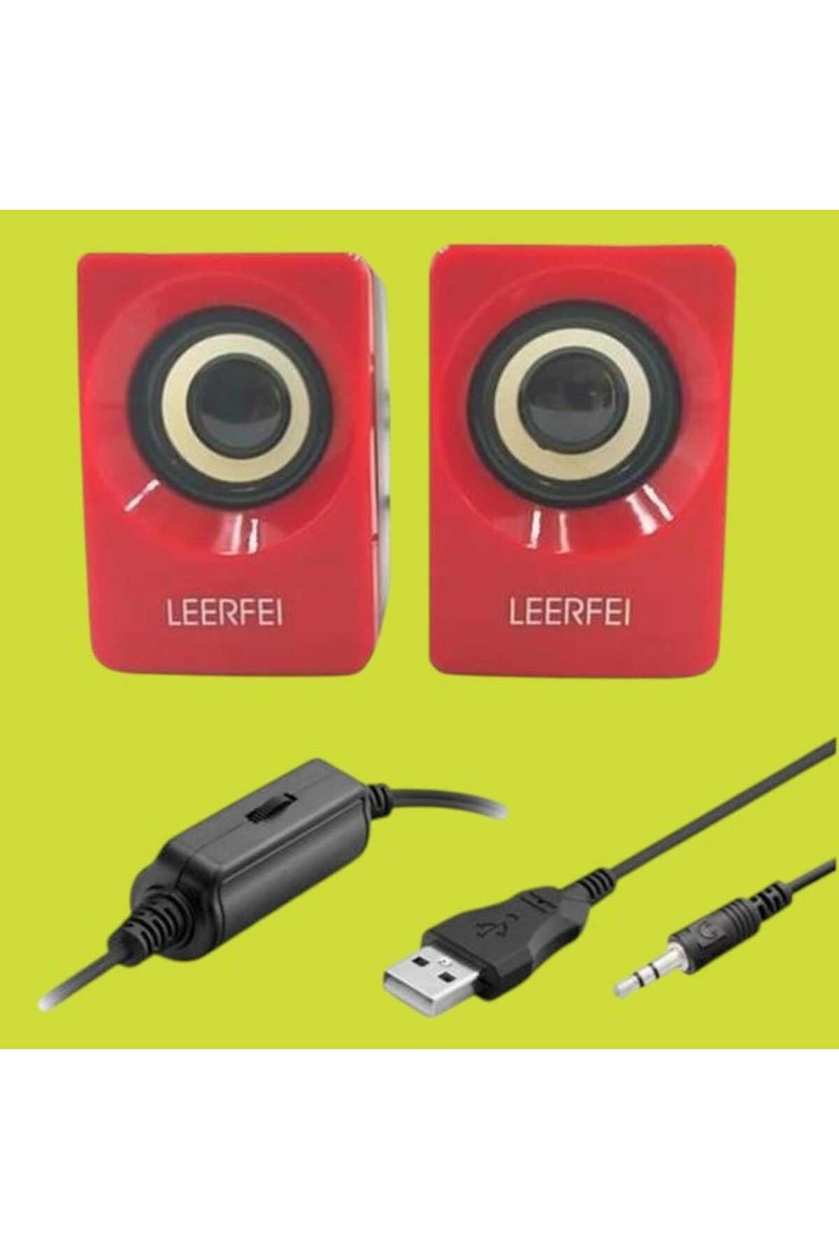 PratikAI N62 USB ve Jacklı Mini Hoparlör | Yüksek Stereo Ses Sistemi