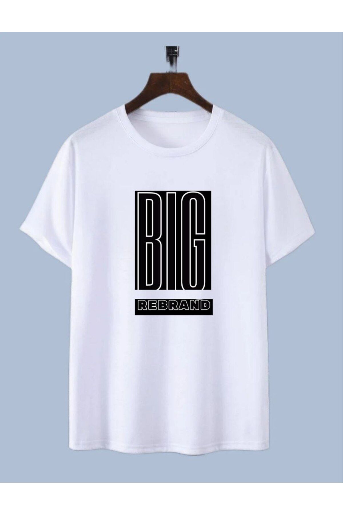 REBRAND Baskılı T-shirt spor Unisex Oversize