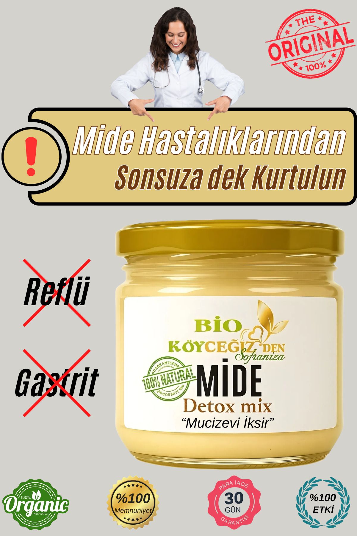 BİO KÖYCEĞİZDEN SOFRANIZA Detox Mix | %100 Doğal Mide Asidi Şişkinlik Gaz Sorunlarına Bitkisel Çözüm
