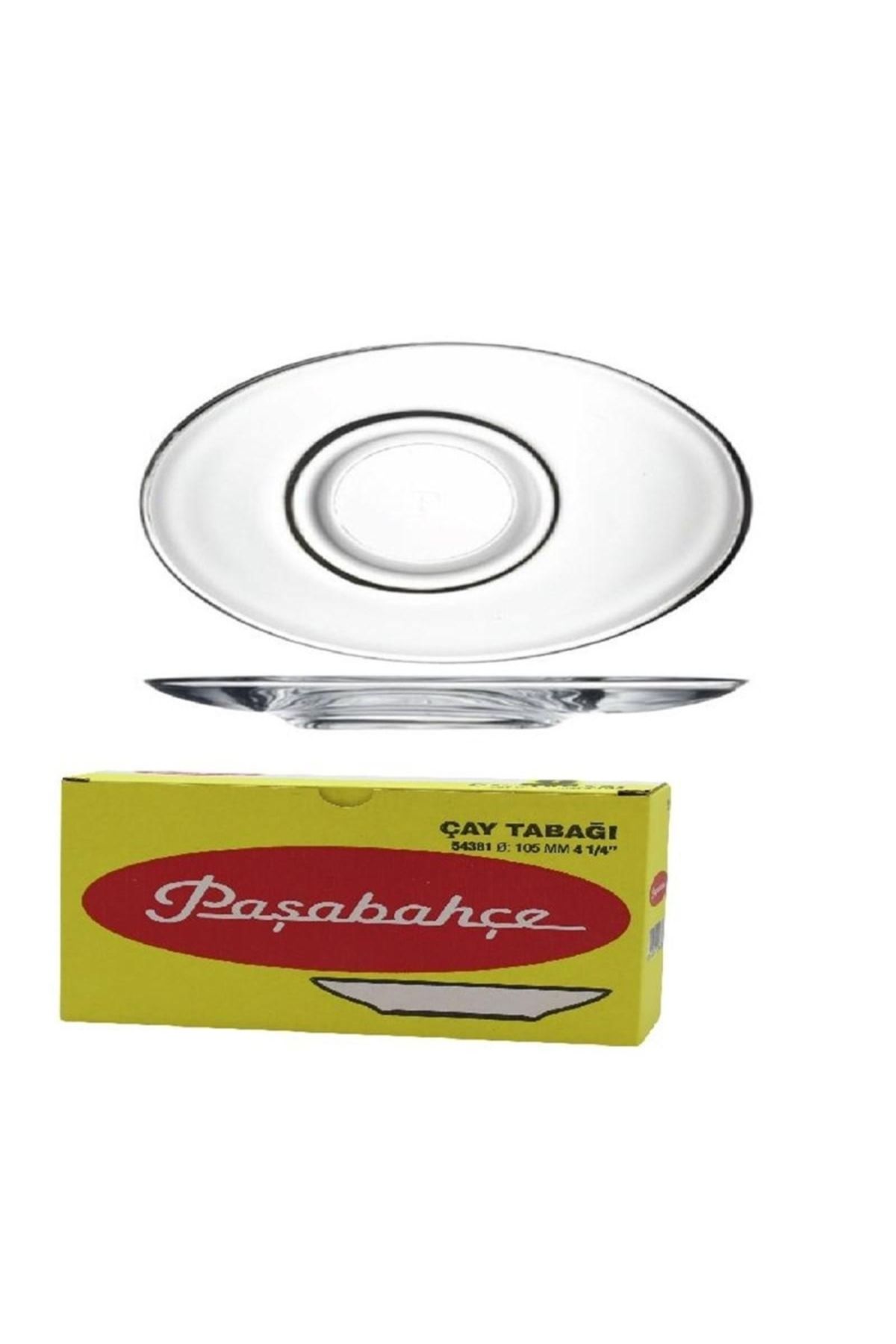 Paşabahçe-54381 طبق شاي أكوا بيضاوي 6 قطع 3