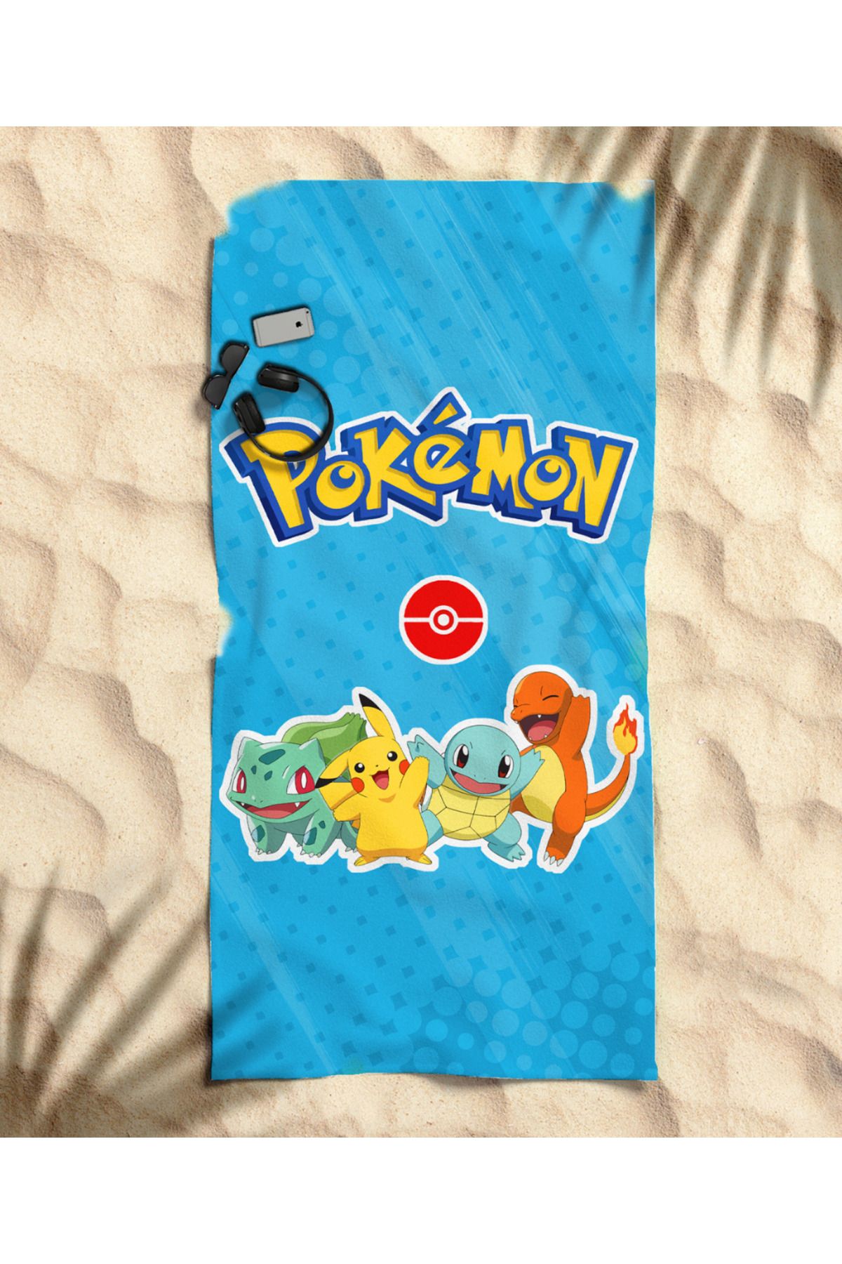 hediyechy Pokemon Temalı Plaj Havlusu