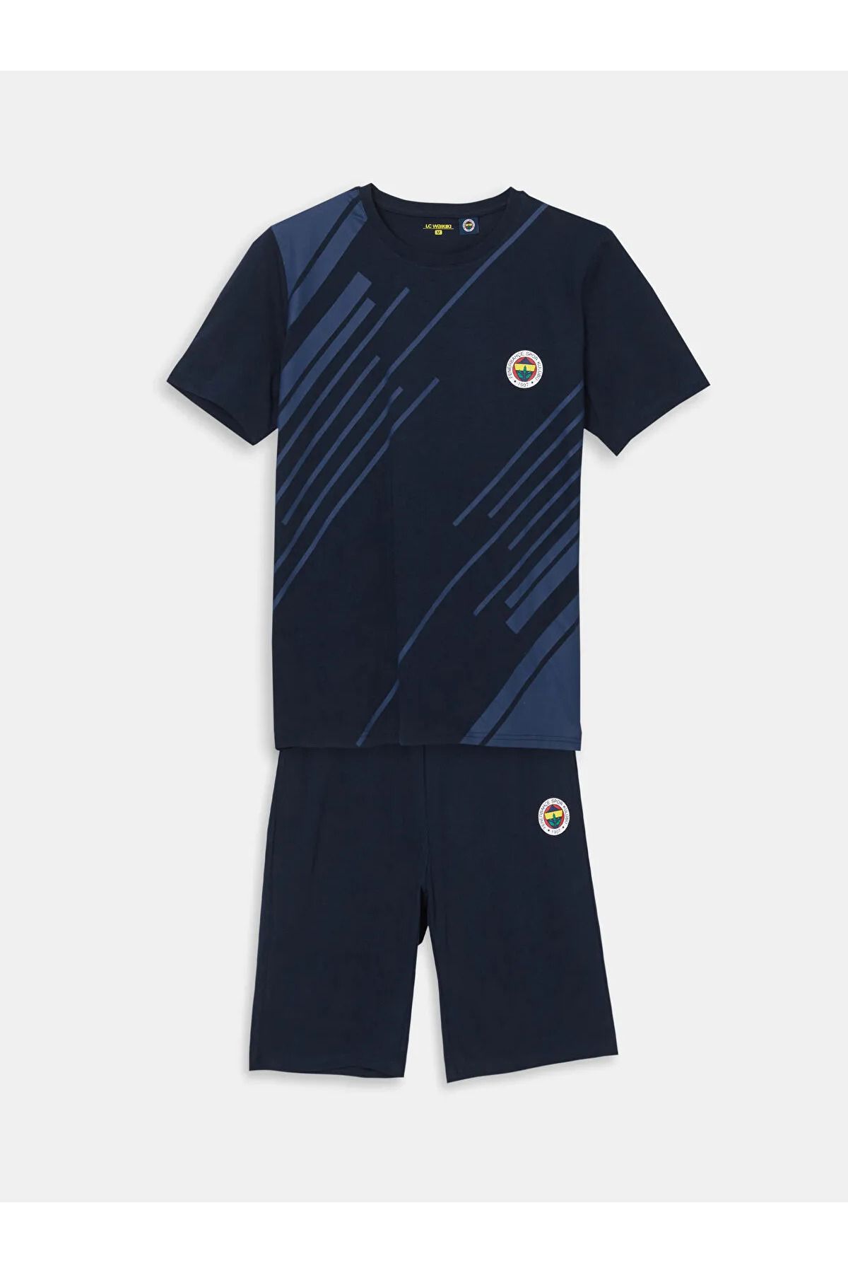 LC Waikiki Standart Kalıp Fenerbahçe Baskılı Erkek Şortlu Pijama Takımı