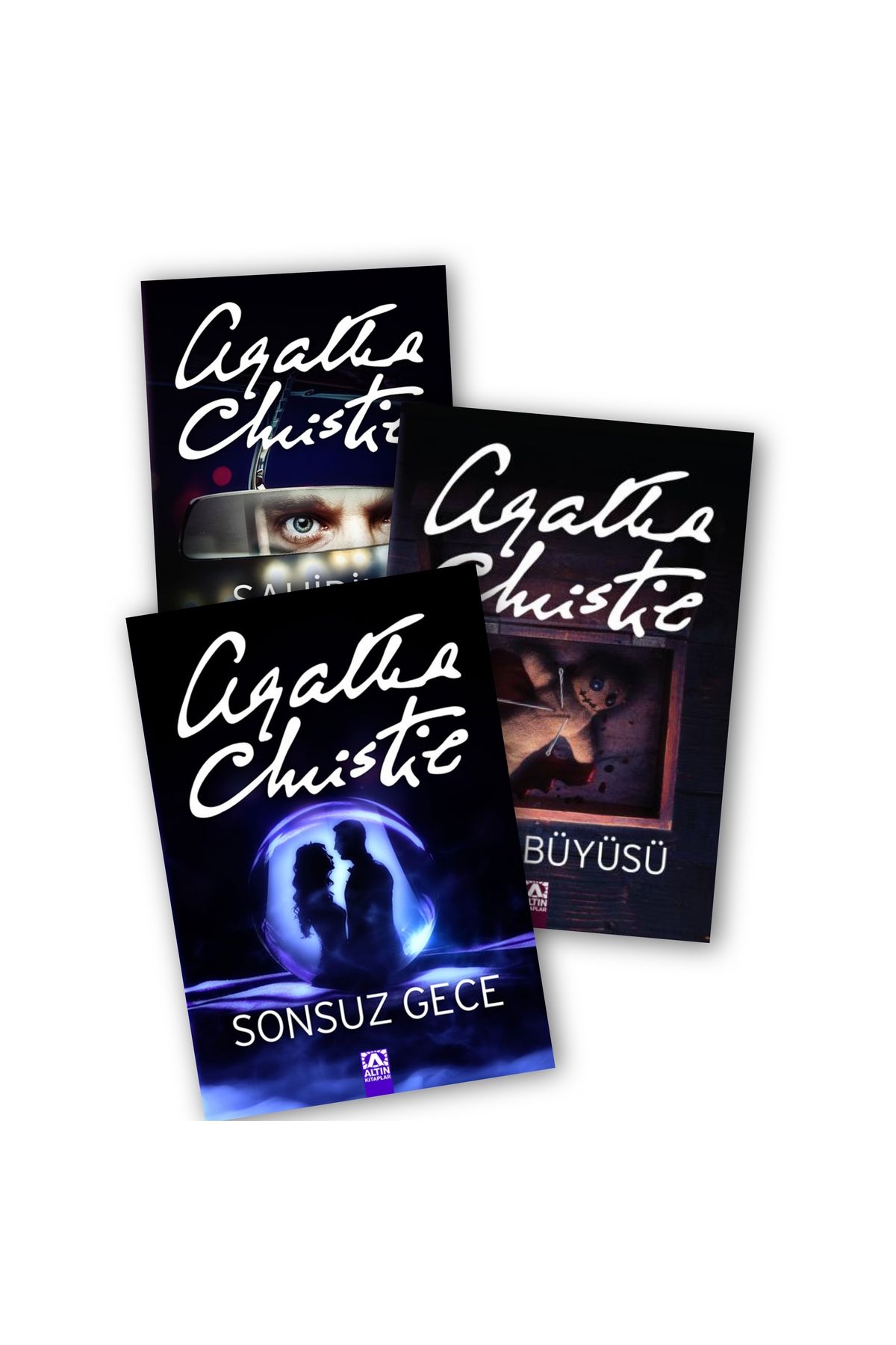 Altın Kitaplar Agatha Christie Şahidin Gözleri - Ölüm Büyüsü - Sonsuz Gece 3 lü Kitap Seti