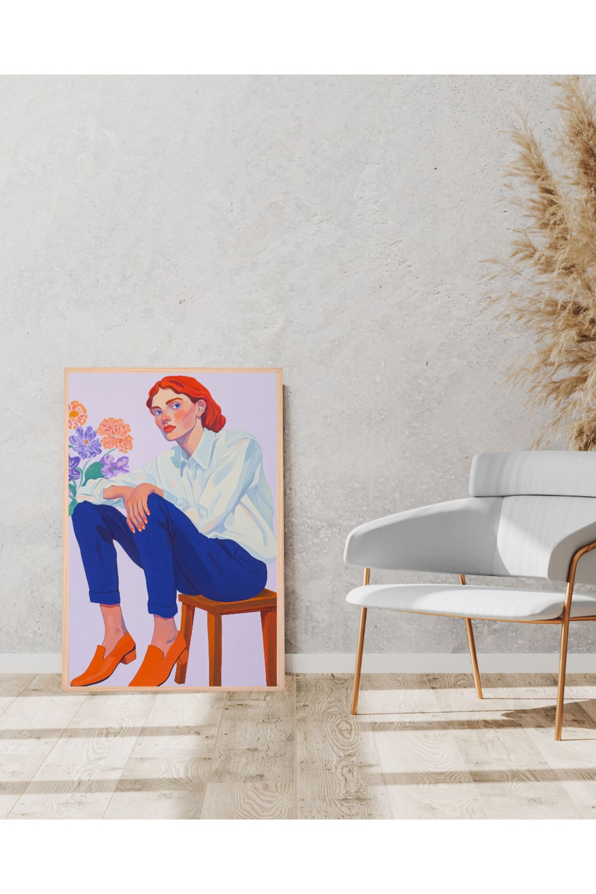 Tuba Decor KOPYA - Tek parça Ahşap Çerçeve Görünümlü MDF Tablo