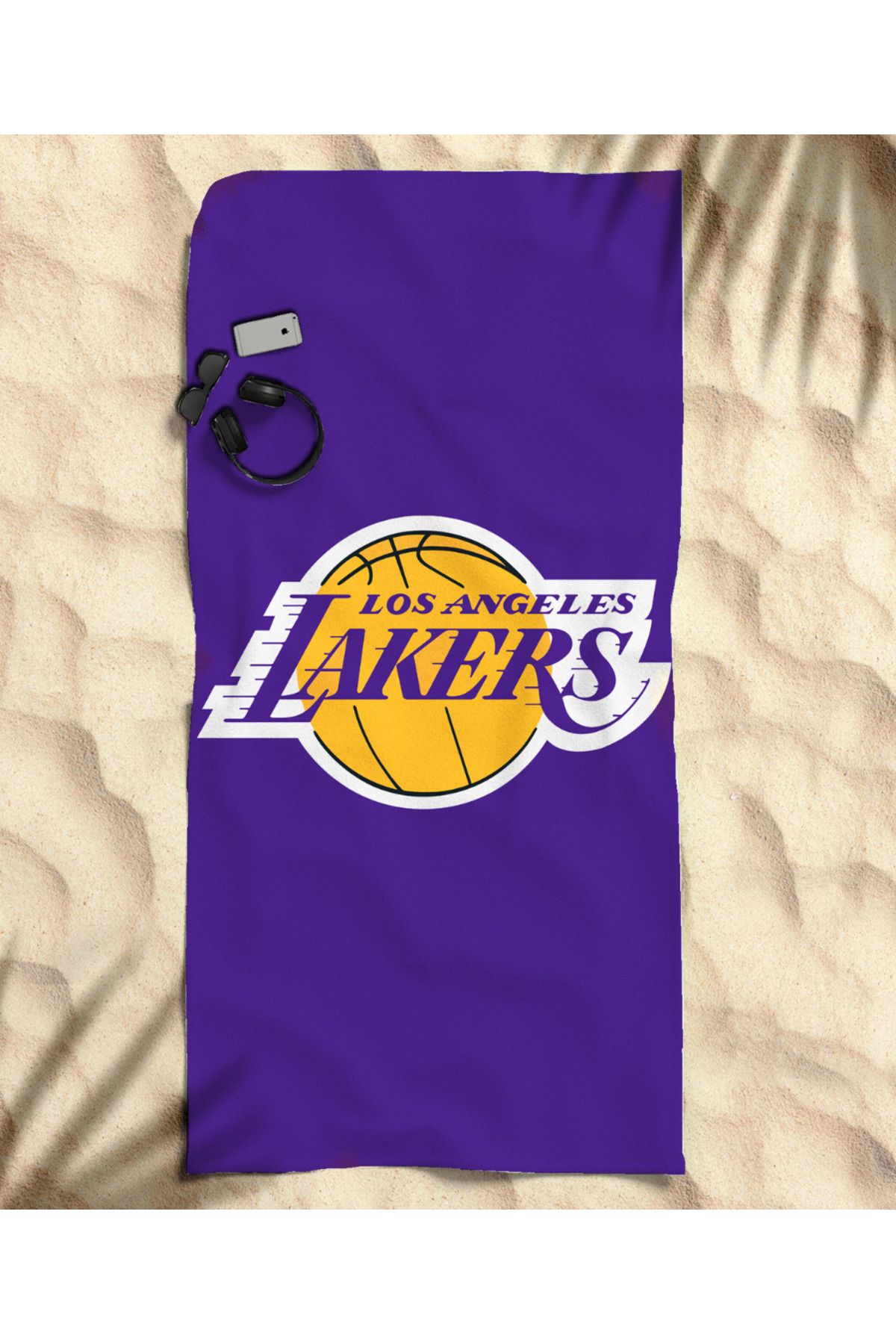 hediyechy Lakers Temalı Plaj Havlusu