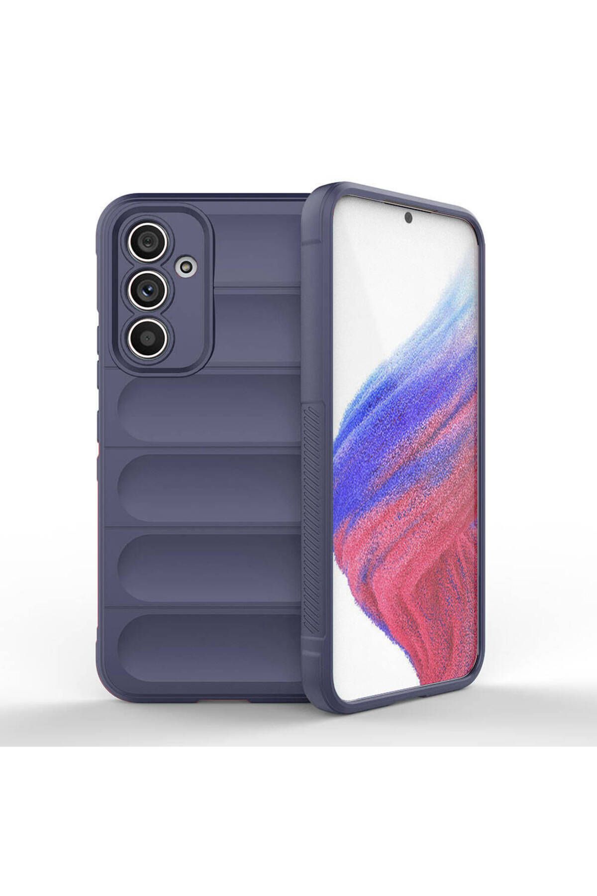 SKYARC Samsung Galaxy A54 Kılıf Esnek TPU Oyuklu Arka Yüzey Tasarımlı Etnik Silikon Kapak