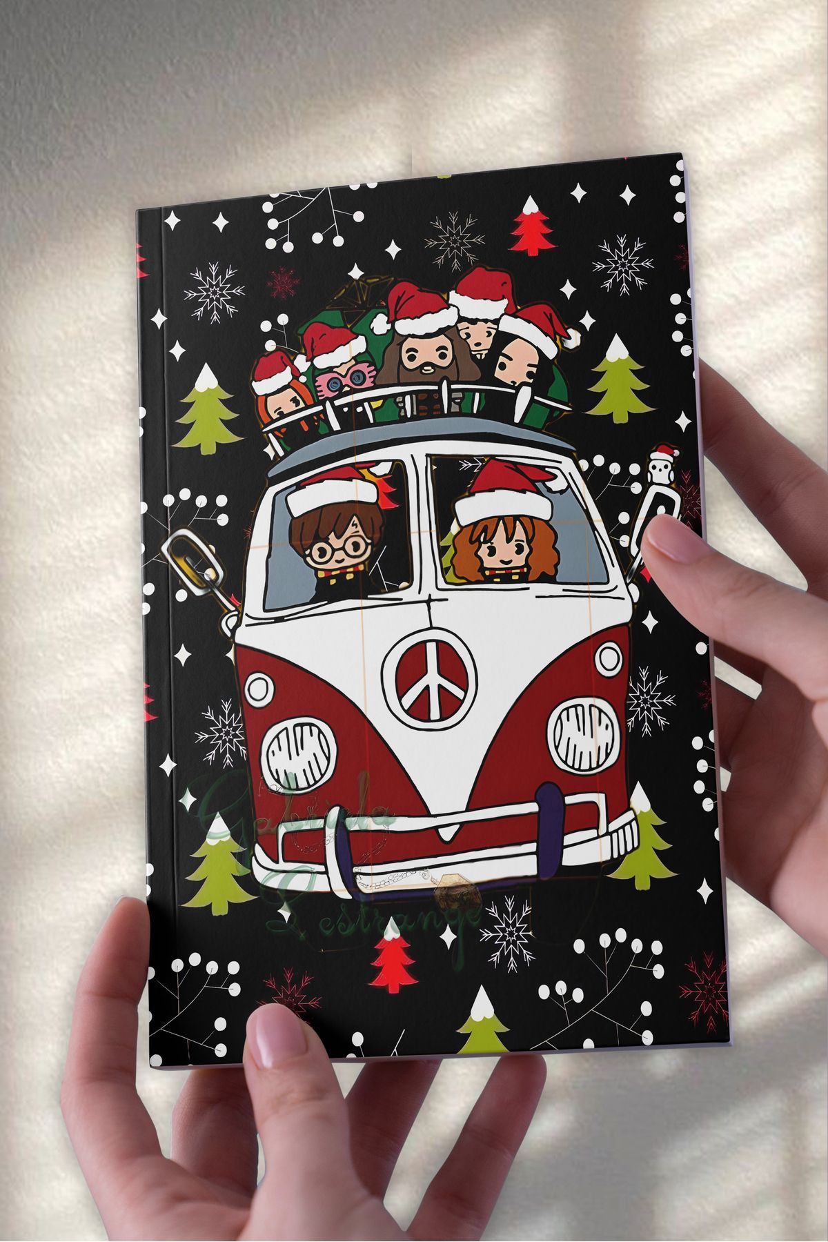 Ludios Yılbaşı Özel Harry Potter Kolaj A5 Çizgisiz Günlük Hediyelik Günlük Defter (50 Sayfa)