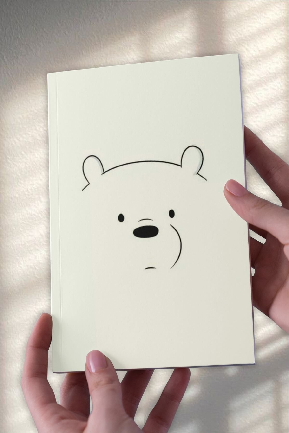Ludios Beyaz Kafadar Ayı A5 Çizgisiz Defter (50 SAYFA)