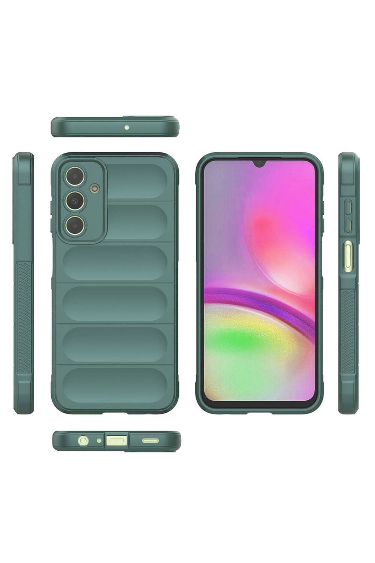 SKYARC Samsung Galaxy A25 Kılıf Esnek TPU Oyuklu Arka Yüzey Tasarımlı Etnik Silikon Kapak