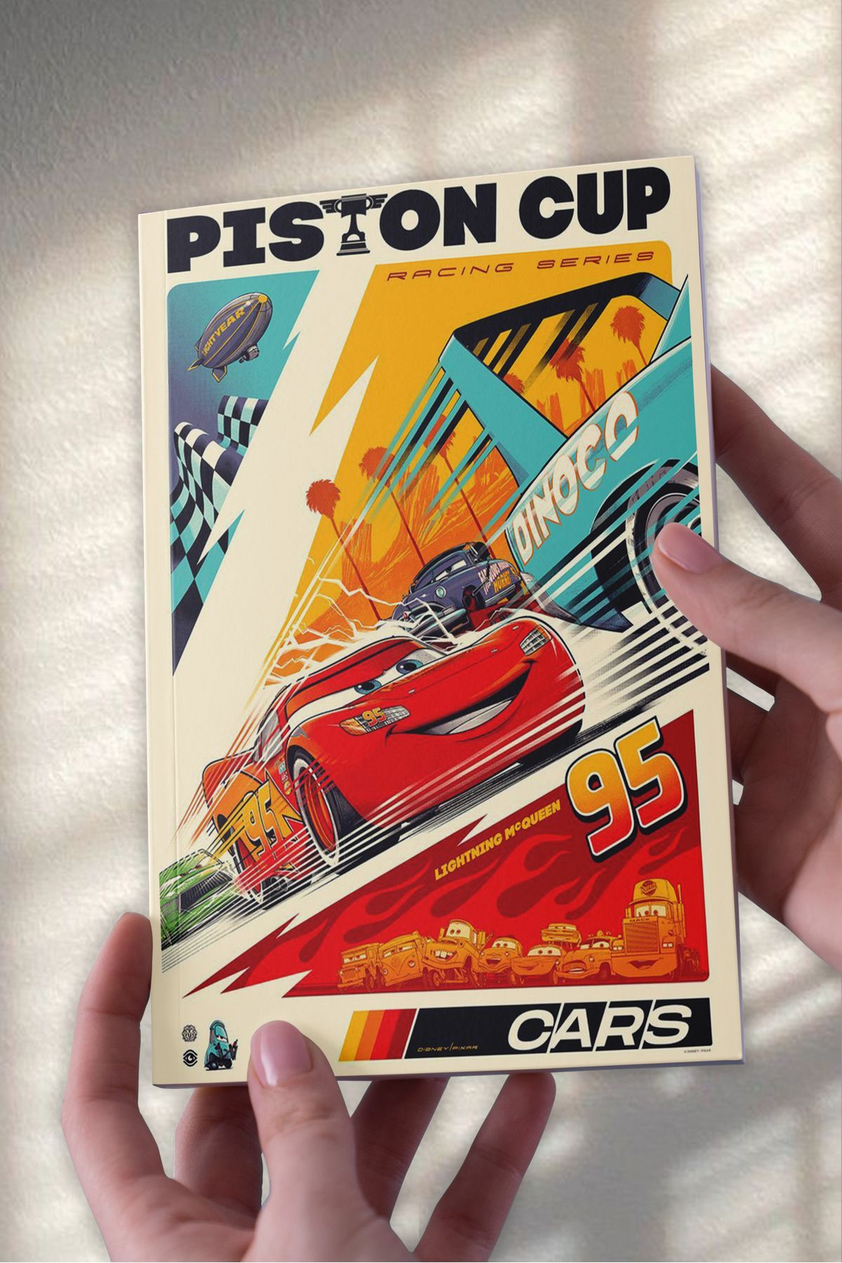 Ludios Cars Piston Cup A5 Çizgisiz Günlük Hediyelik Defter (50 Sayfa)