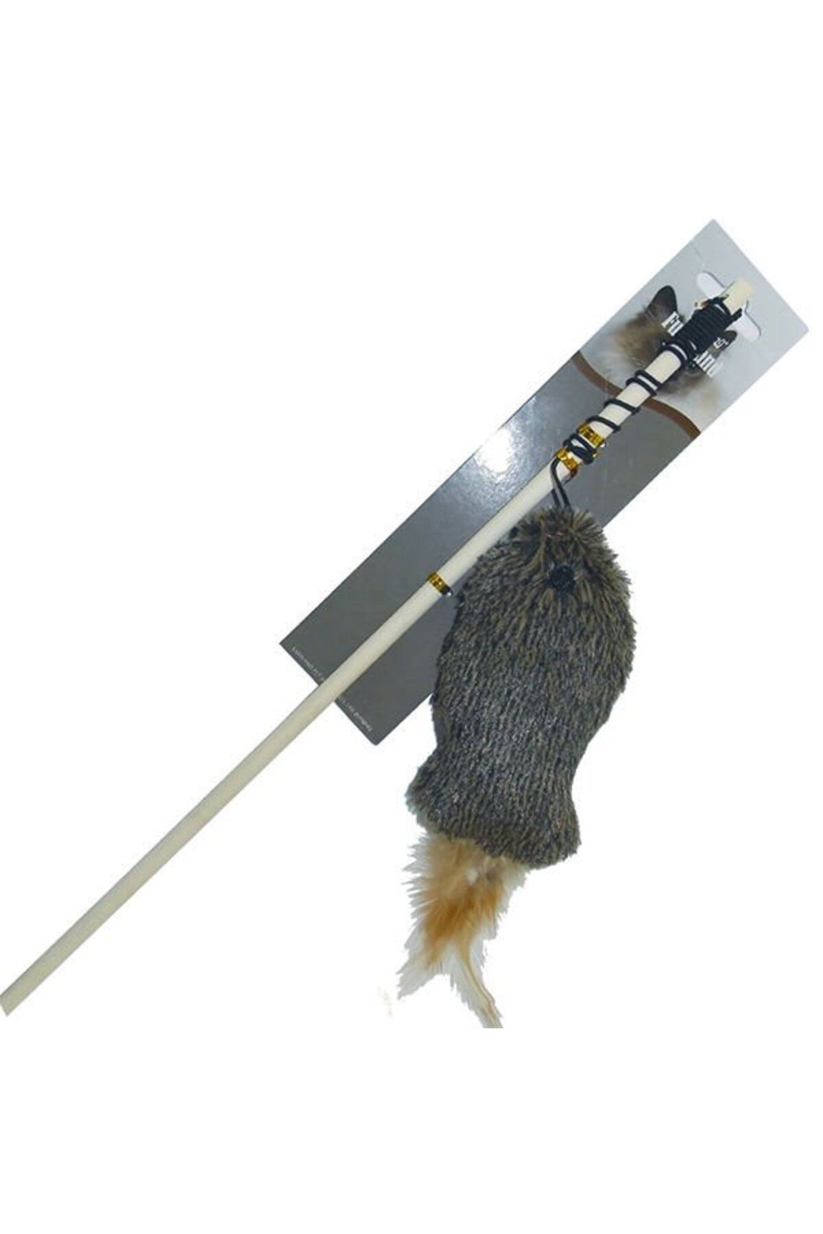 Orqinel Eastland Peluş Kedi Otlu Kedi Oltası Oyuncağı 40x20x6 Cm