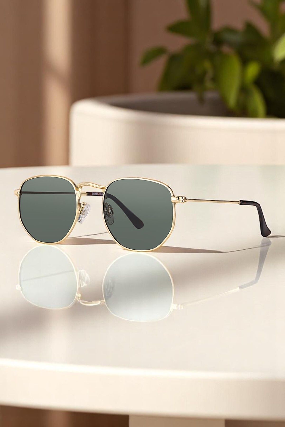 Daniel Klein Orijinal %100 Polarize UV400 Korumalı Gold Renk Erkek Güneş Gözlüğü DKG6280C1