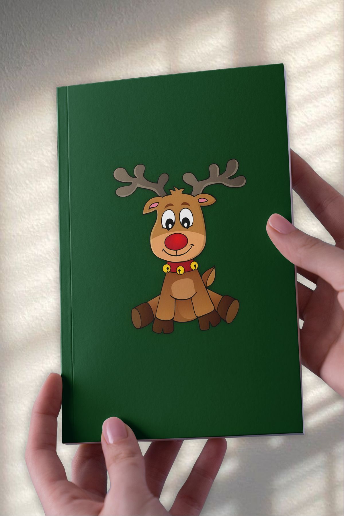 Ludios Yılbaşı Özel Geyik A5 Çizgisiz Günlük Hediyelik Günlük Defter (50 Sayfa)