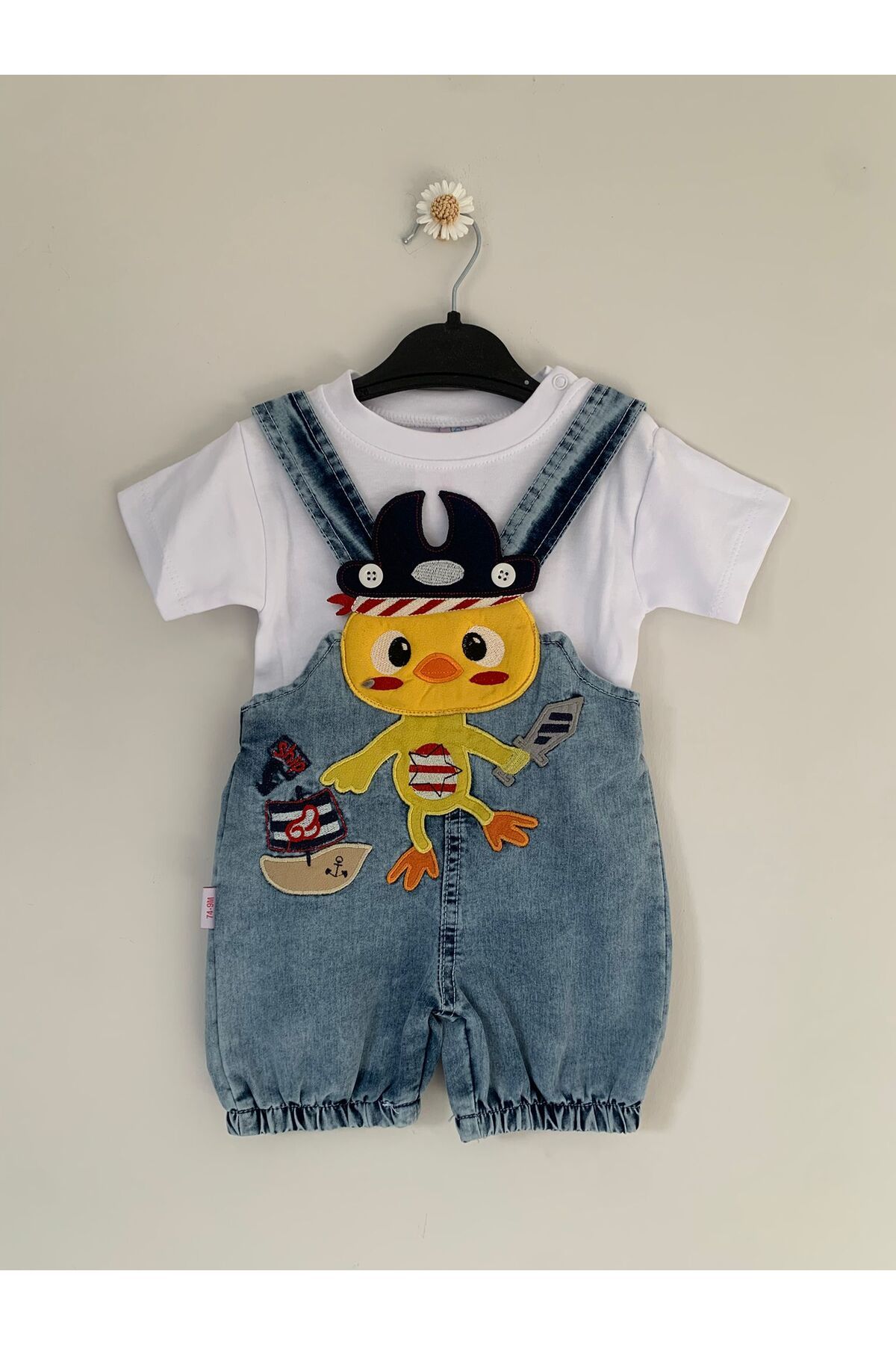 Baby Erkek Bebek Kot Salopet Takımı