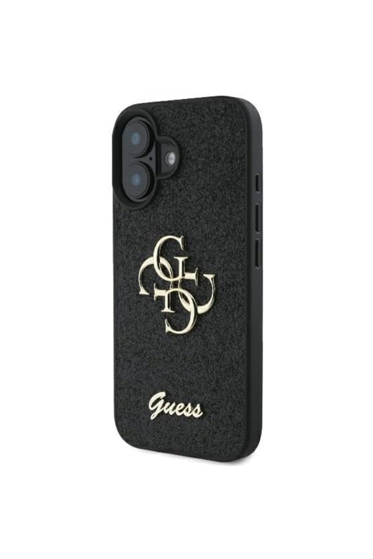 Guess-Carcasă pentru iPhone 16 Plus - Guess Glitter Fixed Big 4G (GUHCP16MHG4SGK) - Negru 2