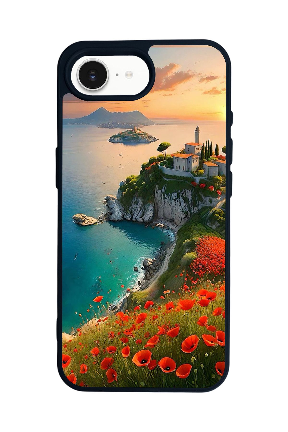 BGAKSESUAR Apple iPhone 16E Siyah Silikon Kılıf Çiziklere ve Darbelere Karşı Koruma