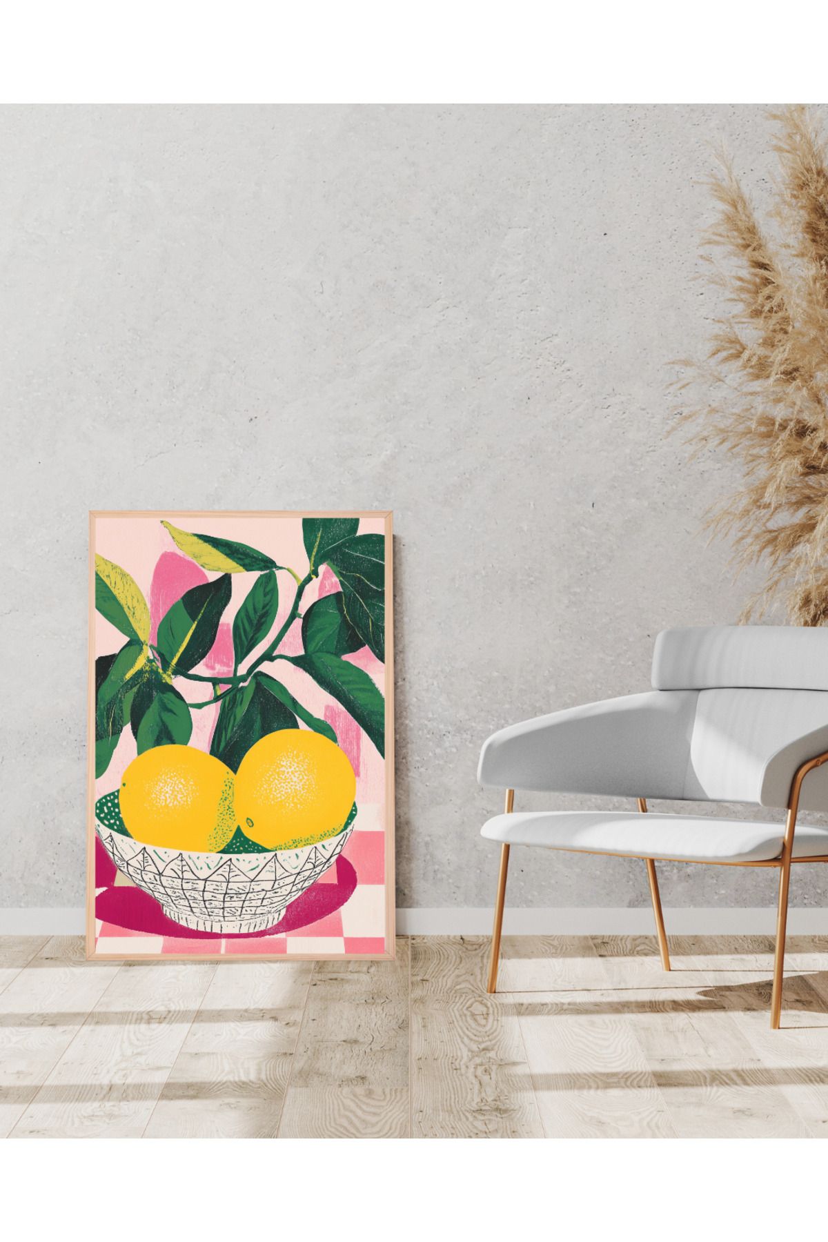 Tuba Decor Tek parça Ahşap Çerçeve Görünümlü MDF Tablo