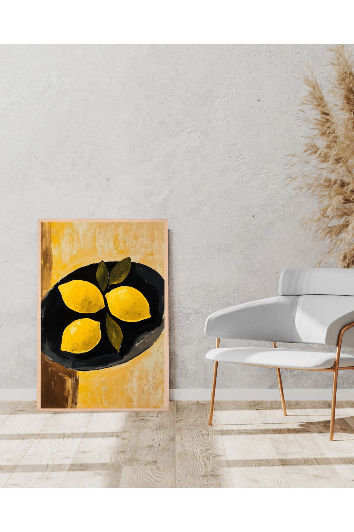 Tuba Decor Tek parça Ahşap Çerçeve Görünümlü MDF Tablo