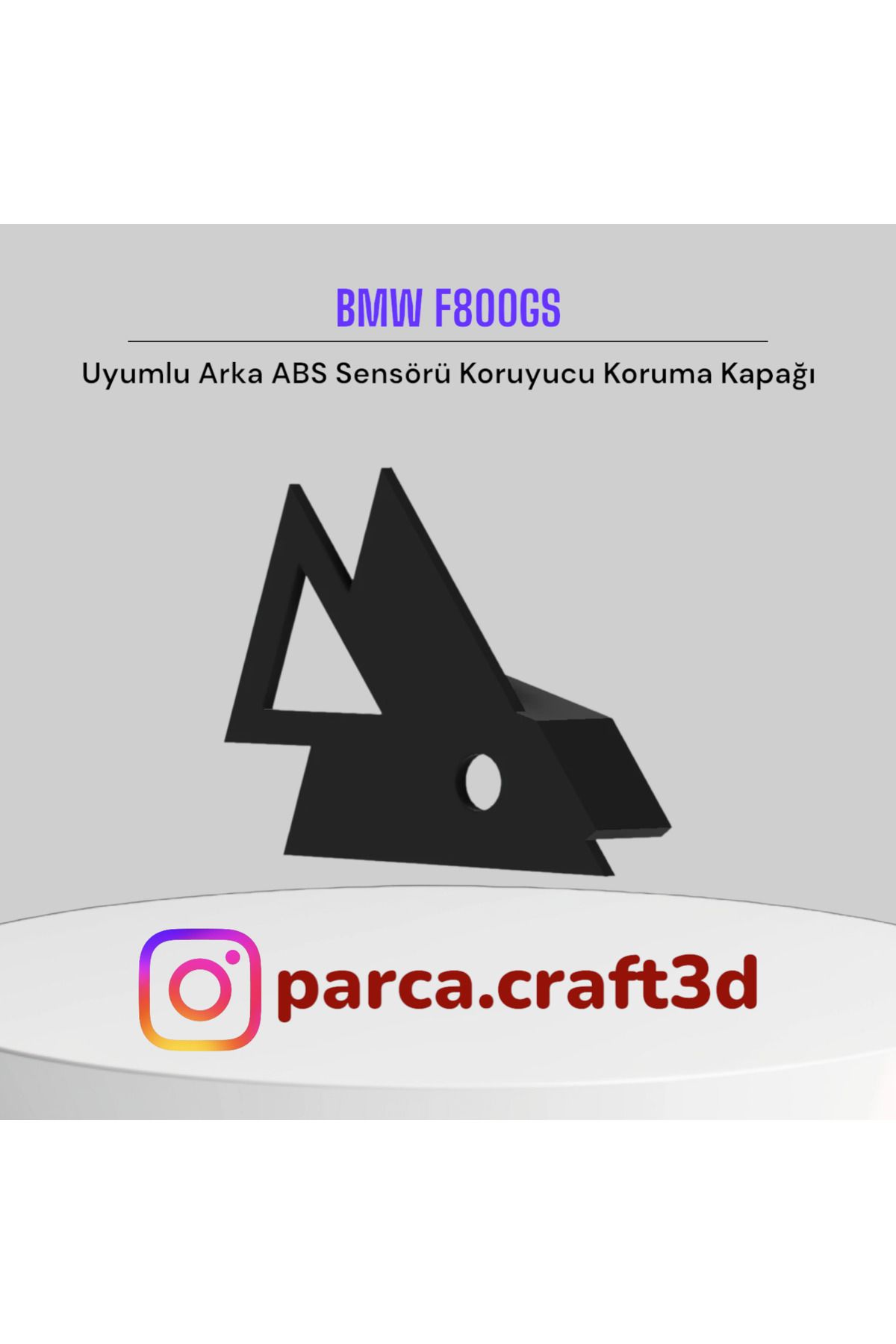 ParçaCraft 3D BMW F800S Uyumlu Arka ABS Sensörü Koruyucu Koruma Kapağı