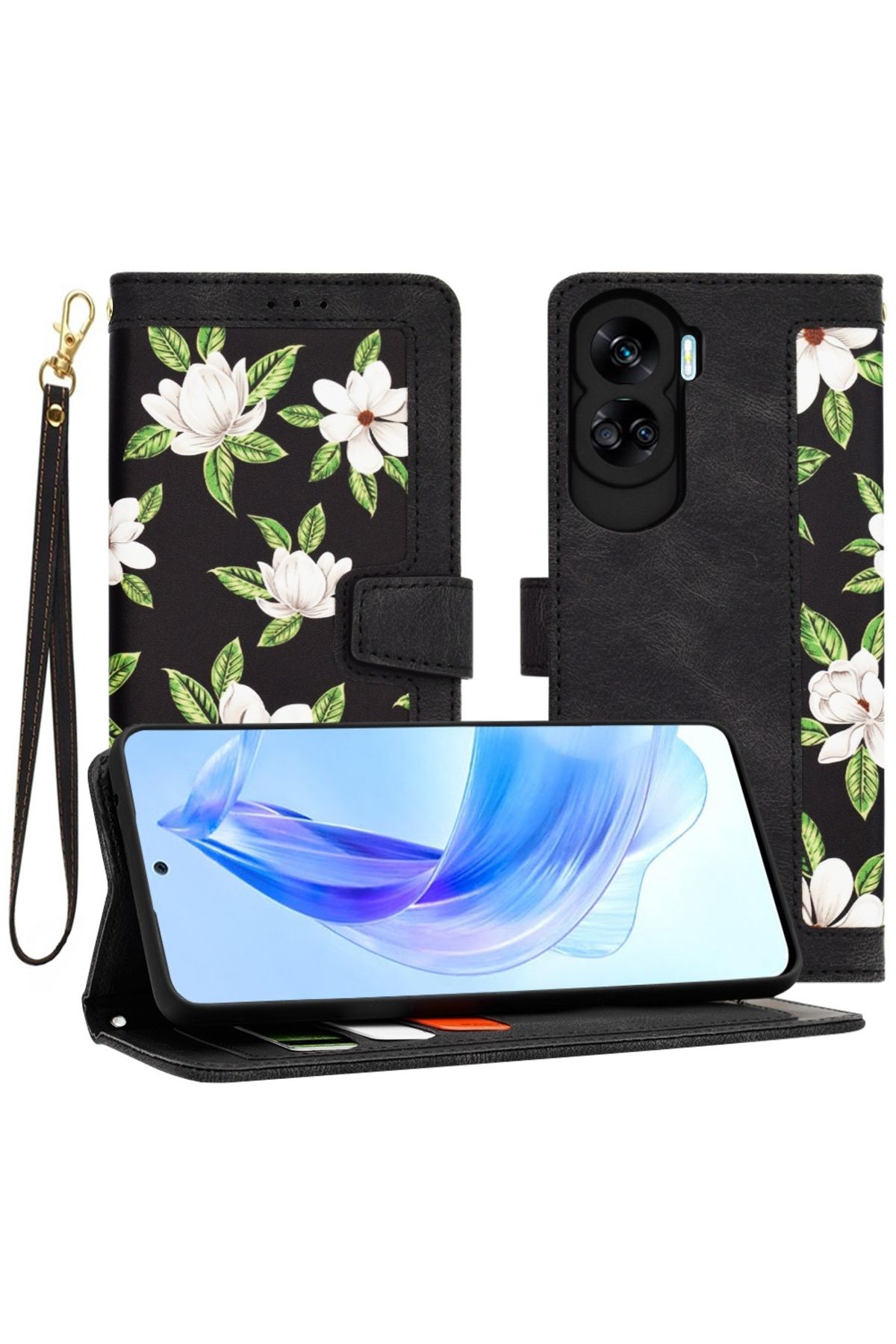 Techsuit Carcasă Pentru Honor 90 Lite - Techsuit Flipcraft - Florile Zorilor - One Size