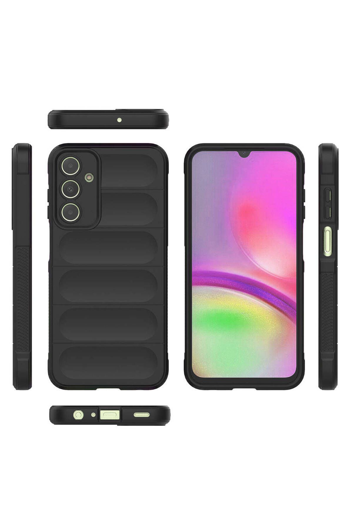 SKYARC Samsung Galaxy A25 Kılıf Esnek TPU Oyuklu Arka Yüzey Tasarımlı Etnik Silikon Kapak