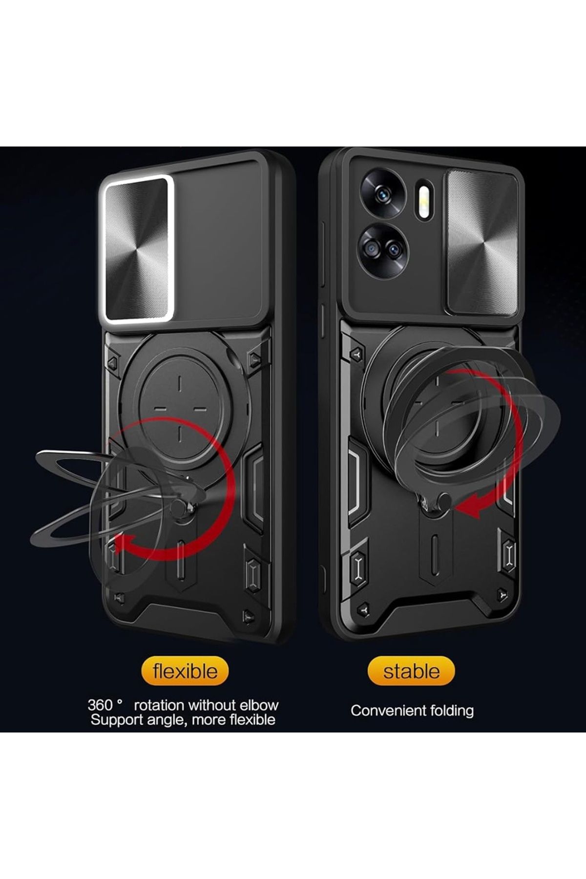 Techsuit-Case for Honor 90 Lite - Techsuit CamGuard Pro - Red 4
