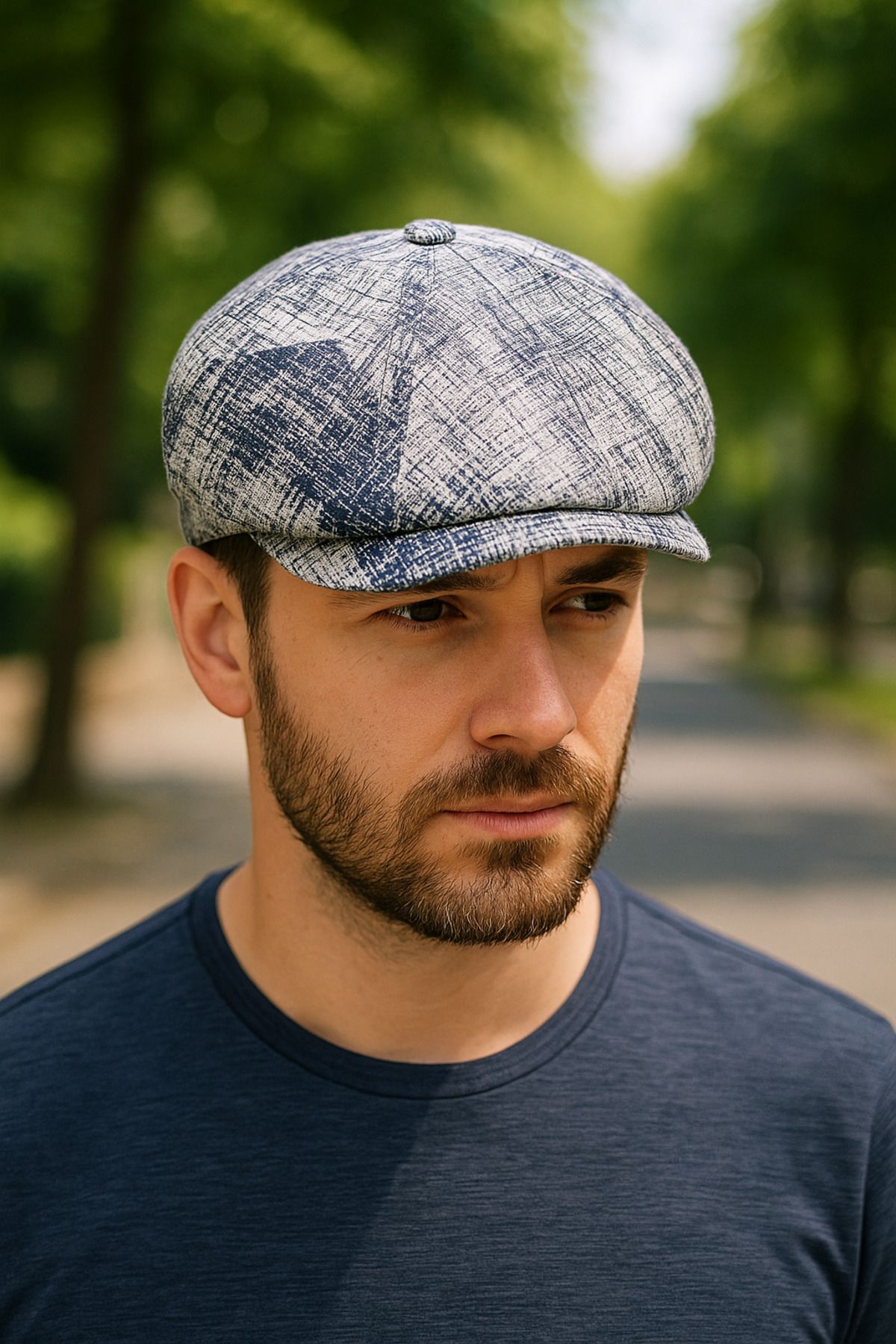 LAGRANZE Trend Kasket Ekoseli Erkek Şapka – Günlük & Retro