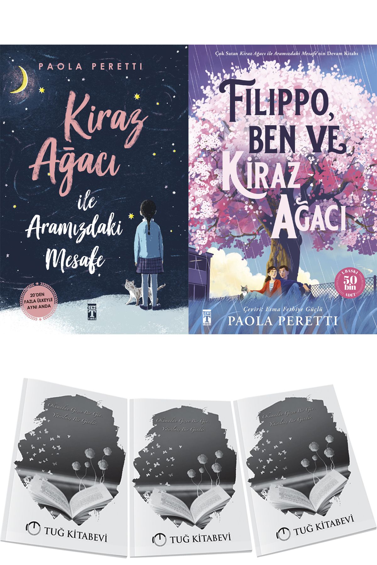 Genç Timaş Kiraz Ağacı İle Aramızdaki Mesafe ve Filippo, Ben ve Kiraz Ağacı 2li Set Paola Peretti + Hediyeli