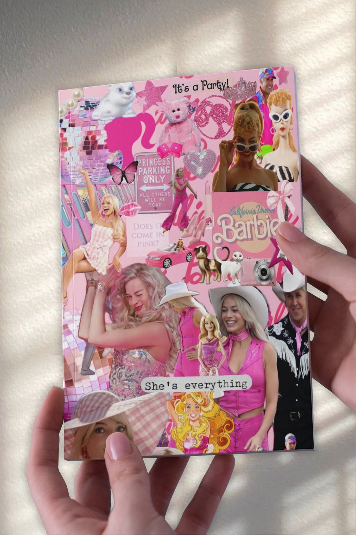 Ludios "A5 Defter Pembe Barbi- Çizgisiz, 50 Sayfa | Sketch, Günlük, Notlar"