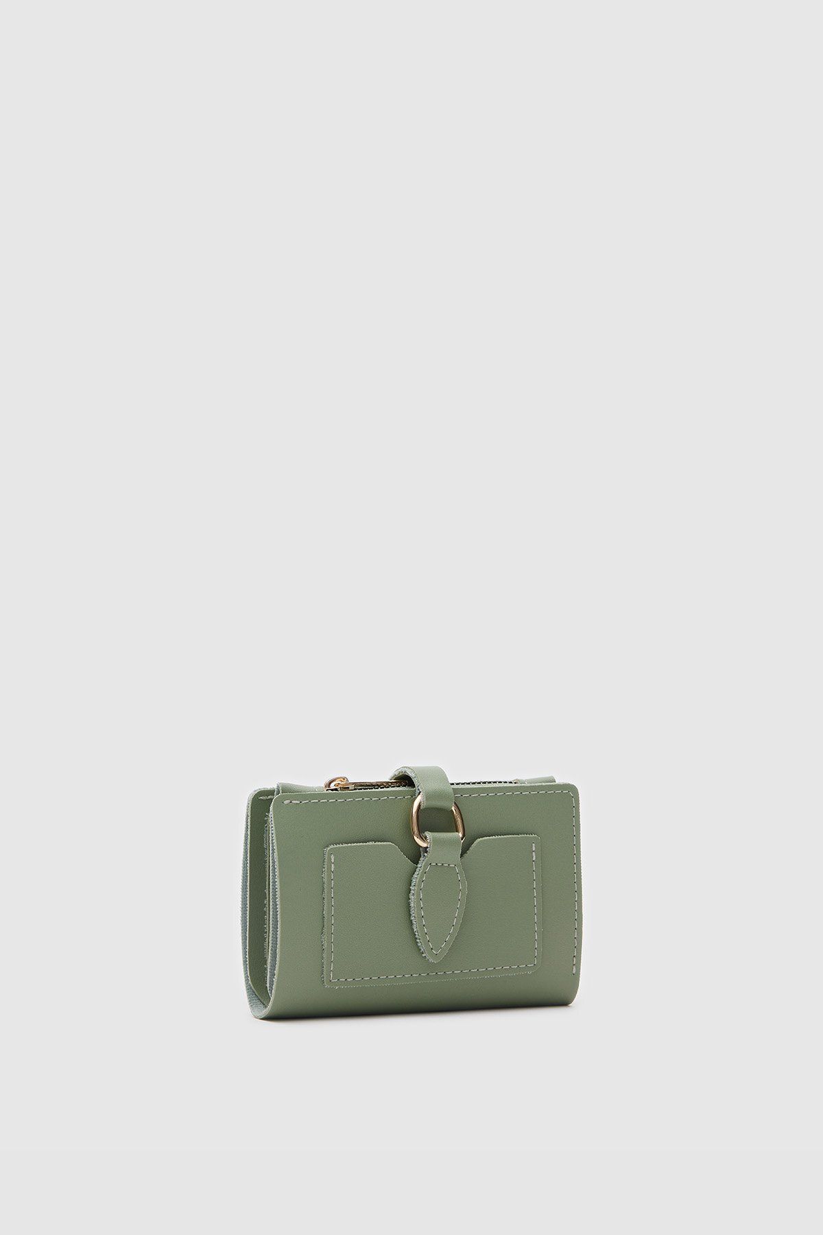 OLLBAG Afra Mint Renk Mini Cüzdan