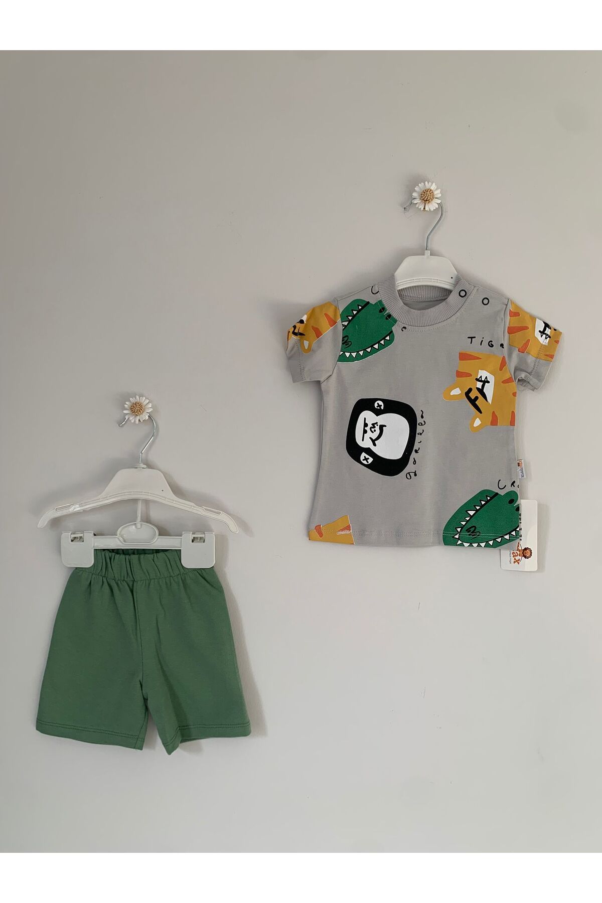 Baby Erkek Bebek Zoomic Desenli Yazlık Şort Takımı