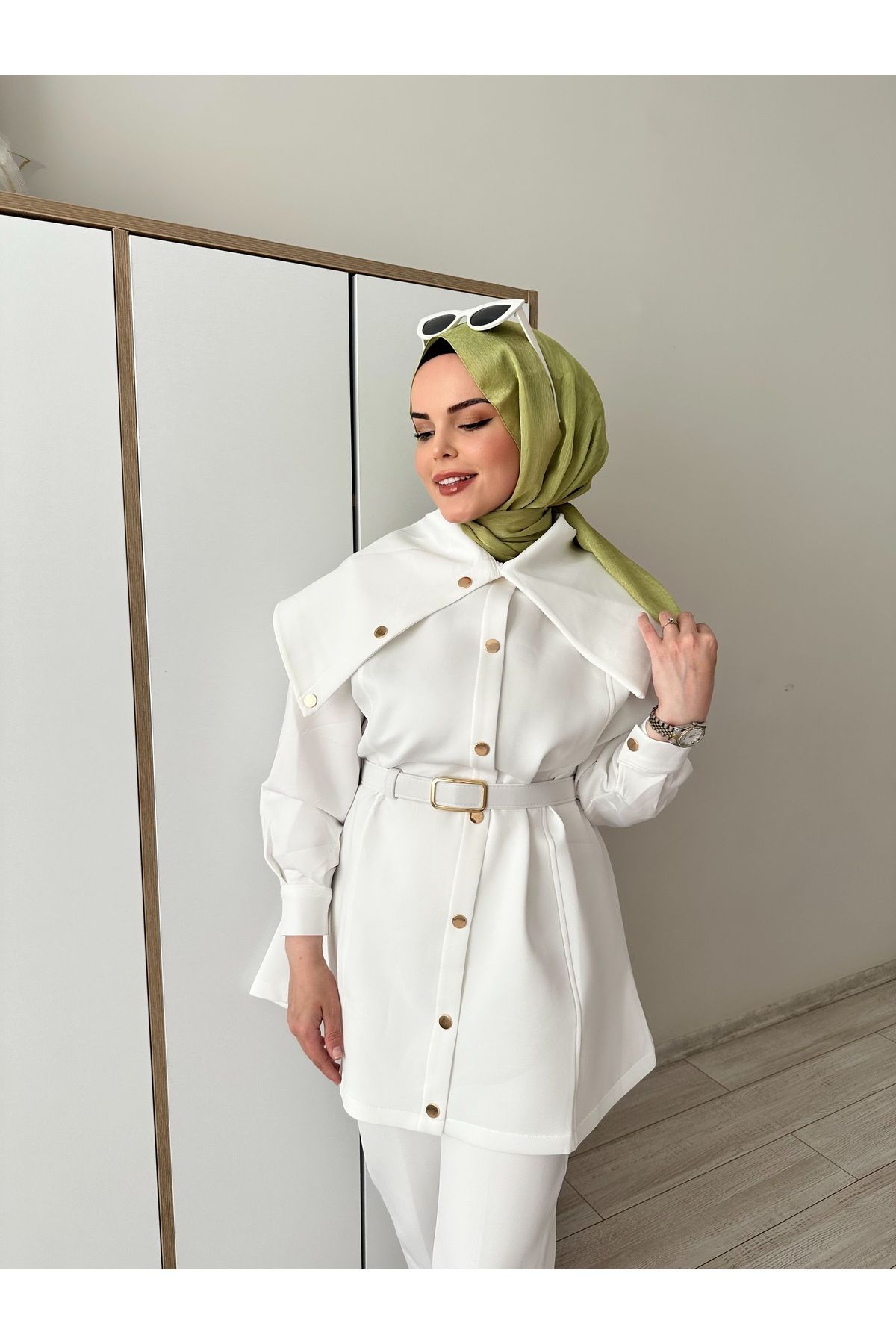 Nuesscollection Kemerli Puf Scuba Takım