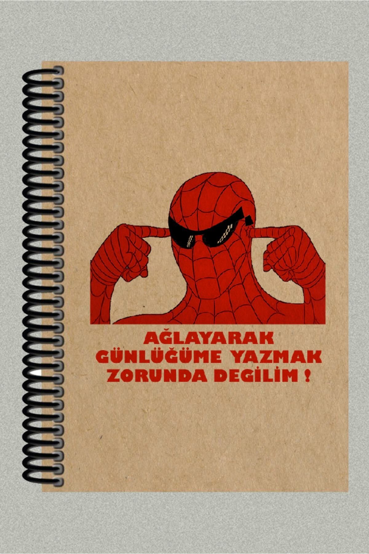 Ludios "A5 Spiralli Defter Aşko Örümcek - Çizgisiz, 200 Sayfa | Sketch, Günlük, Notlar"