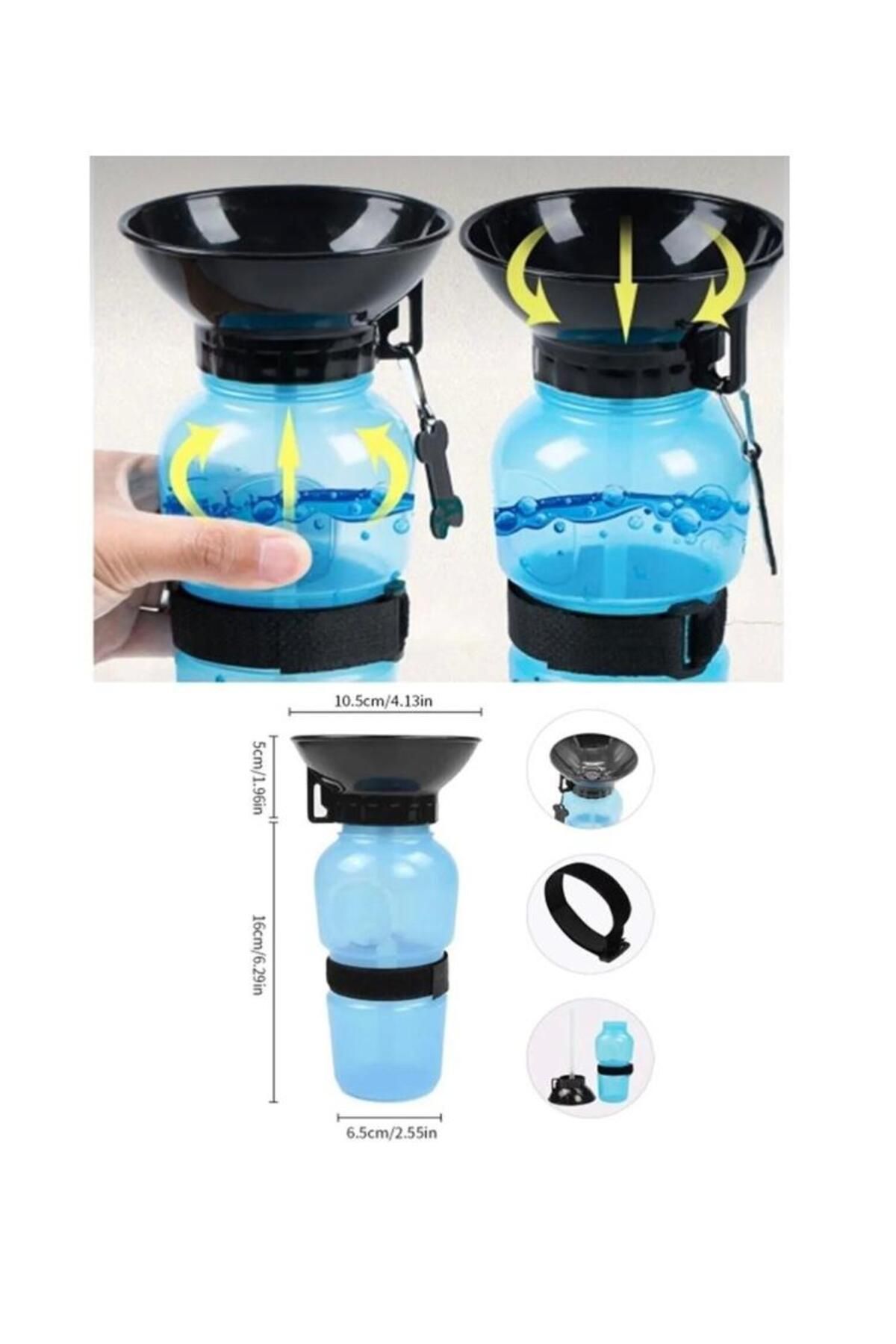Petesia Evcil Hayvan Seyahat Suluğu Su Şişesi Matara Suluk 500 ml