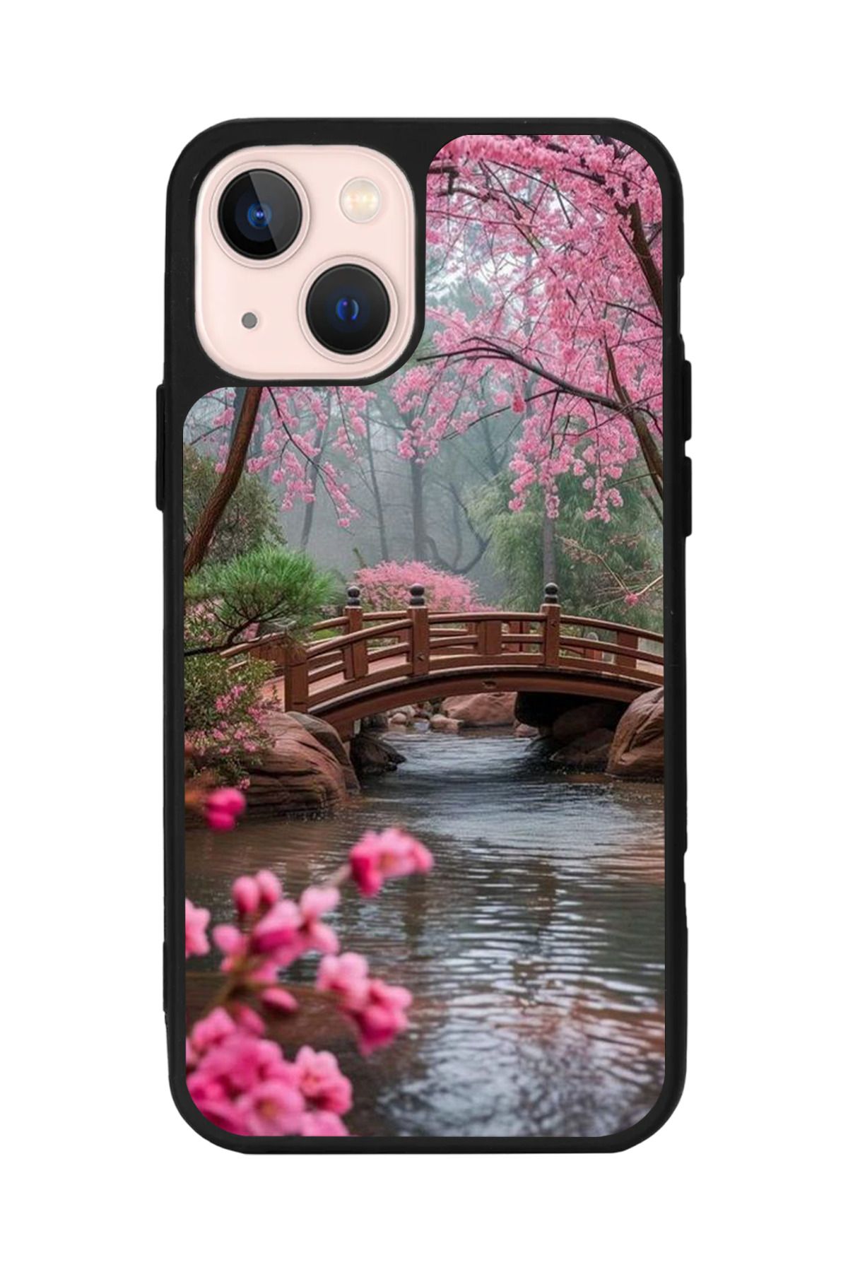 Aksel Kılıf Apple iPhone 14 Plus Uyumlu Baskılı, Mat Siyah,Yumuşak Silikon,Koruyucu,Şok Emici Kapak,Kılıf