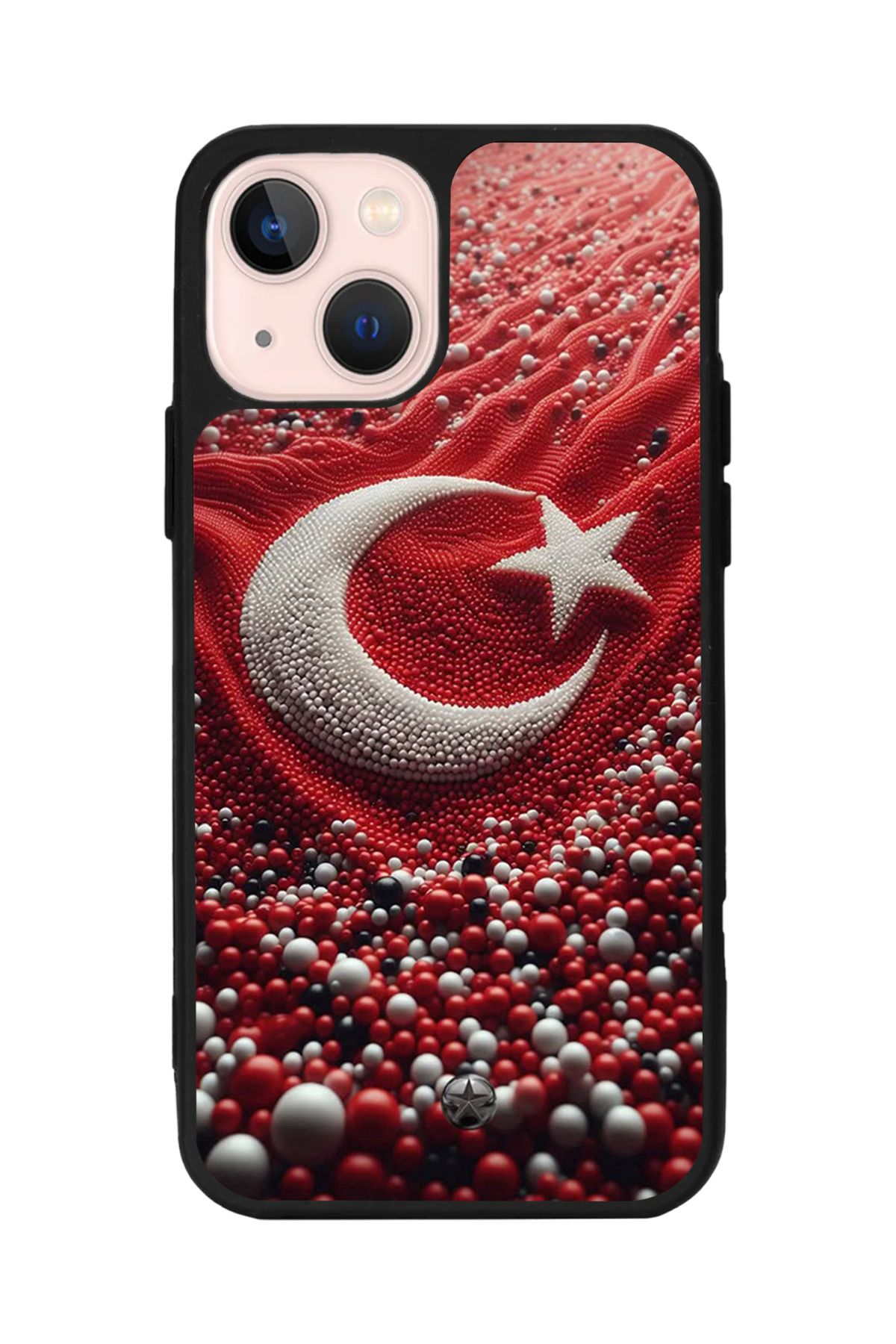 Aksel Kılıf Apple iPhone 15 Plus Uyumlu Baskılı,Mat Siyah,Yumuşak Silikon,Koruyucu,Şok Emici Kapak,Kılıf