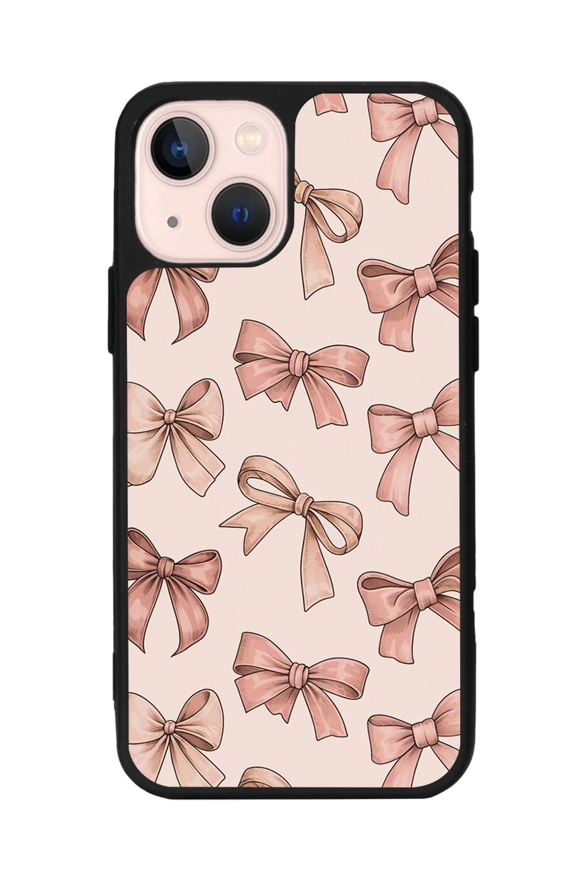 Aksel Kılıf Apple iPhone 14 Plus Uyumlu Baskılı, Mat Siyah,Yumuşak Silikon,Koruyucu,Şok Emici Kapak,Kılıf