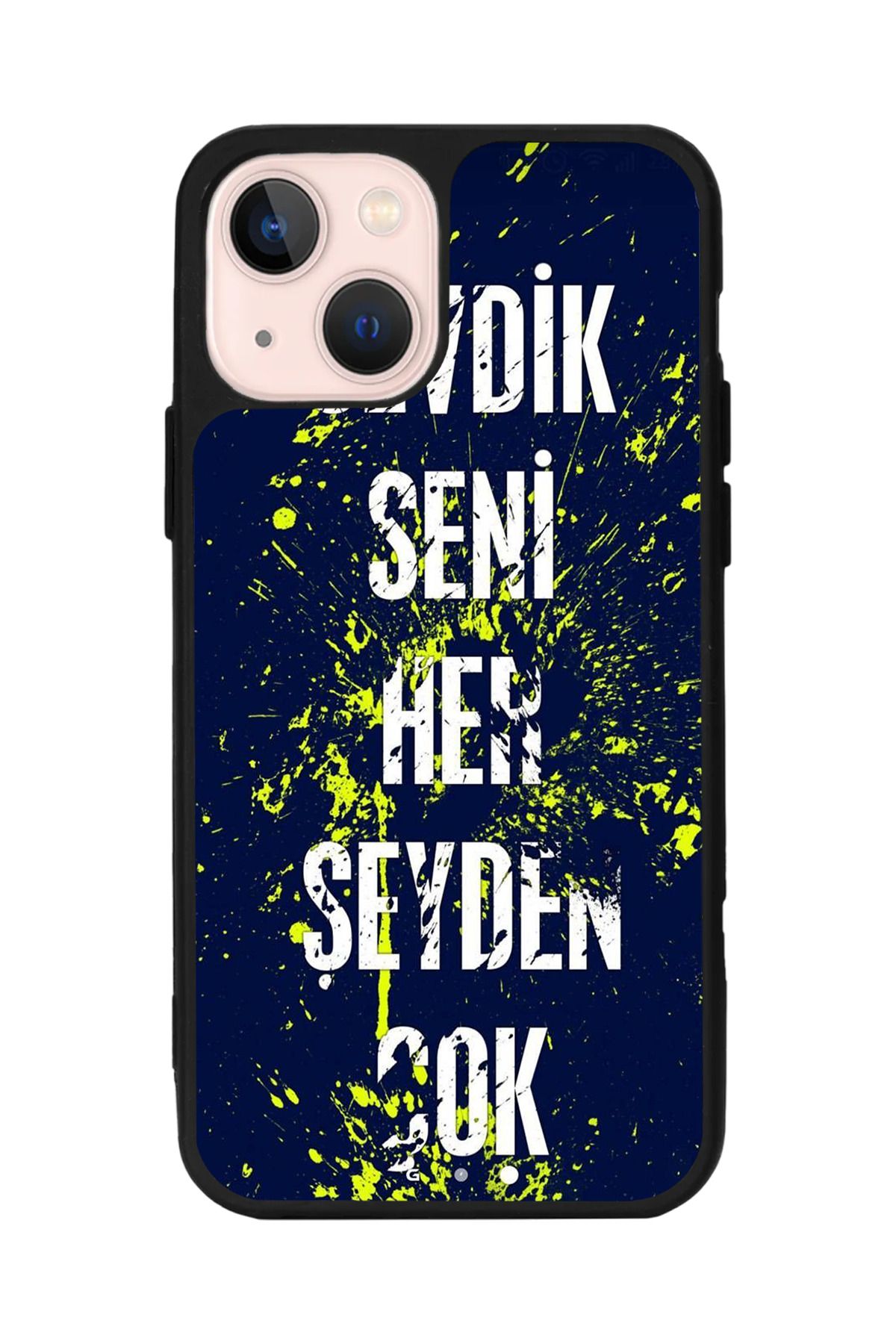 Aksel Kılıf Apple iPhone 14 Plus Uyumlu Baskılı, Mat Siyah,Yumuşak Silikon,Koruyucu,Şok Emici Kapak,Kılıf