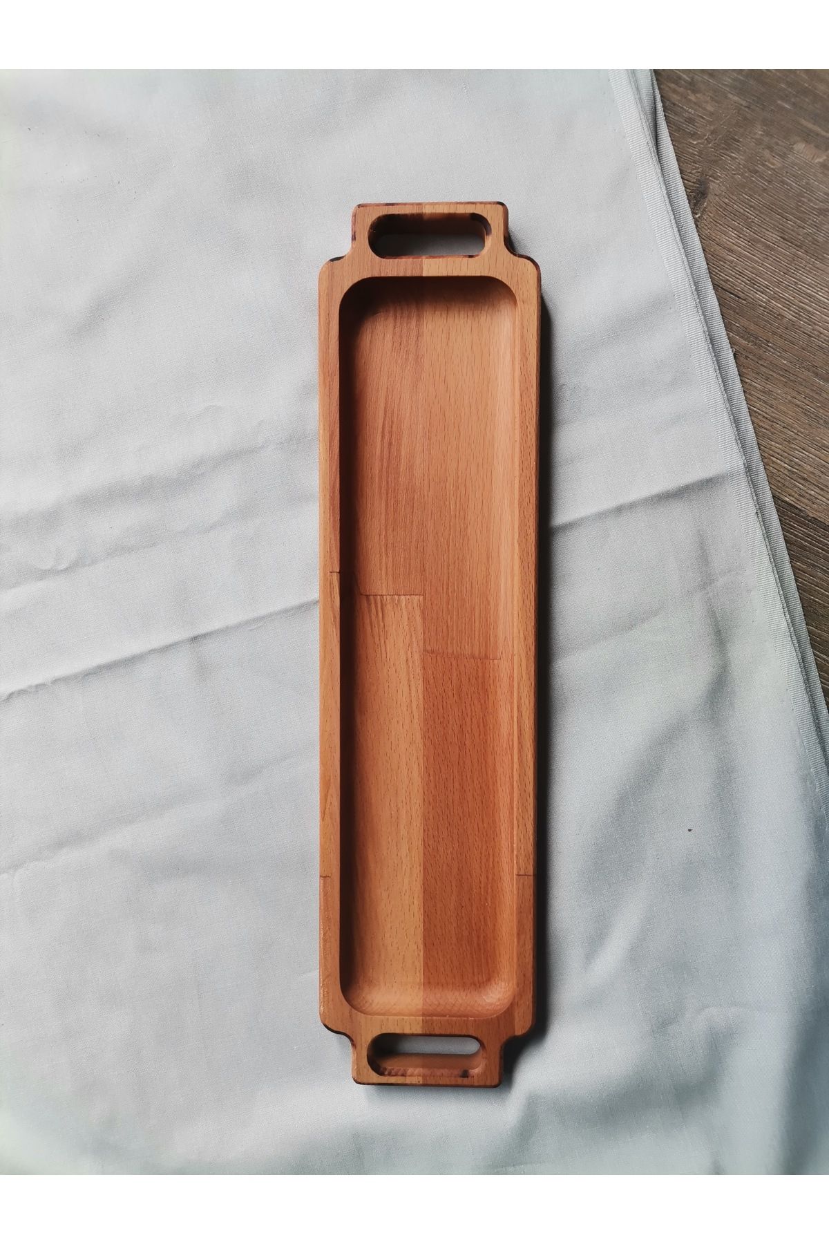 Teknofors 40 cm Ahşap Peynir Tabağı , Ekmeklik, Sunumluk, Kurabiyelik