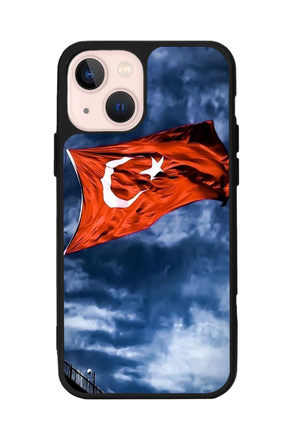 Aksel Kılıf Apple iphone 14 Uyumlu Baskılı, Mat Siyah Renk, Yumuşak Silikon, Koruyucu, Şok Emici Kapak, Kılıf
