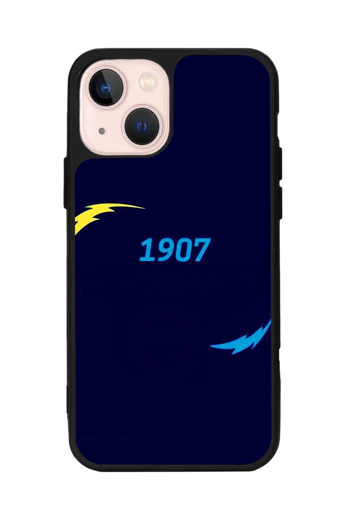 Aksel Kılıf Apple iPhone 13 Uyumlu Baskılı, Mat Siyah,Yumuşak Silikon,Koruyucu,Şok Emici Kapak,Kılıf