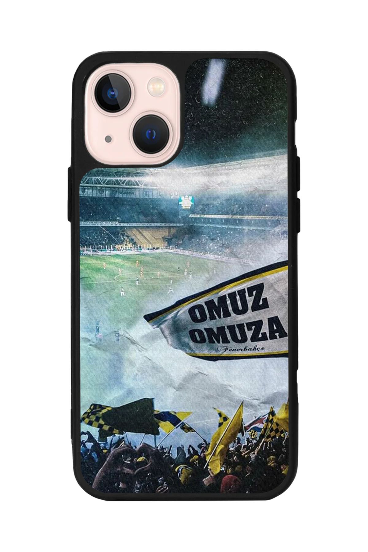 Aksel Kılıf Apple iPhone 14 Plus Uyumlu Baskılı, Mat Siyah,Yumuşak Silikon,Koruyucu,Şok Emici Kapak,Kılıf