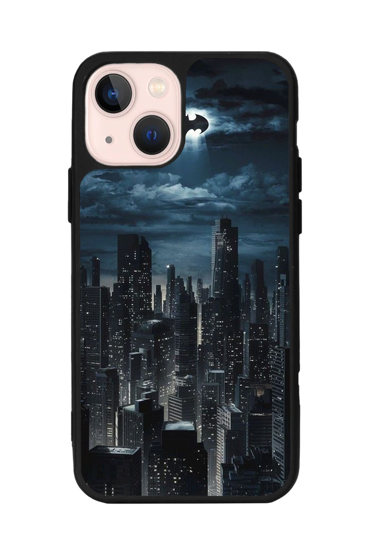 Aksel Kılıf Apple iPhone 14 Plus Uyumlu Baskılı, Mat Siyah,Yumuşak Silikon,Koruyucu,Şok Emici Kapak,Kılıf
