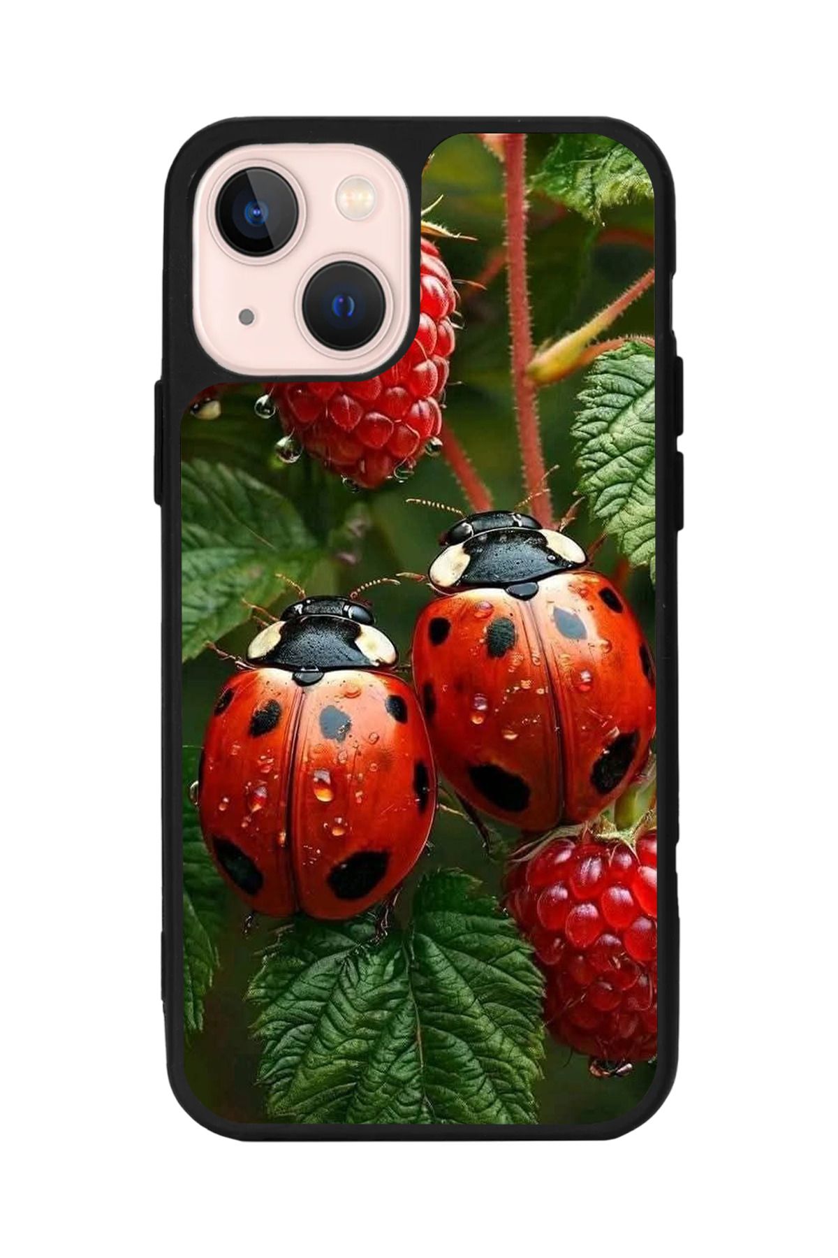 Aksel Kılıf Apple iPhone 15 Plus Uyumlu Baskılı,Mat Siyah,Yumuşak Silikon,Koruyucu,Şok Emici Kapak,Kılıf