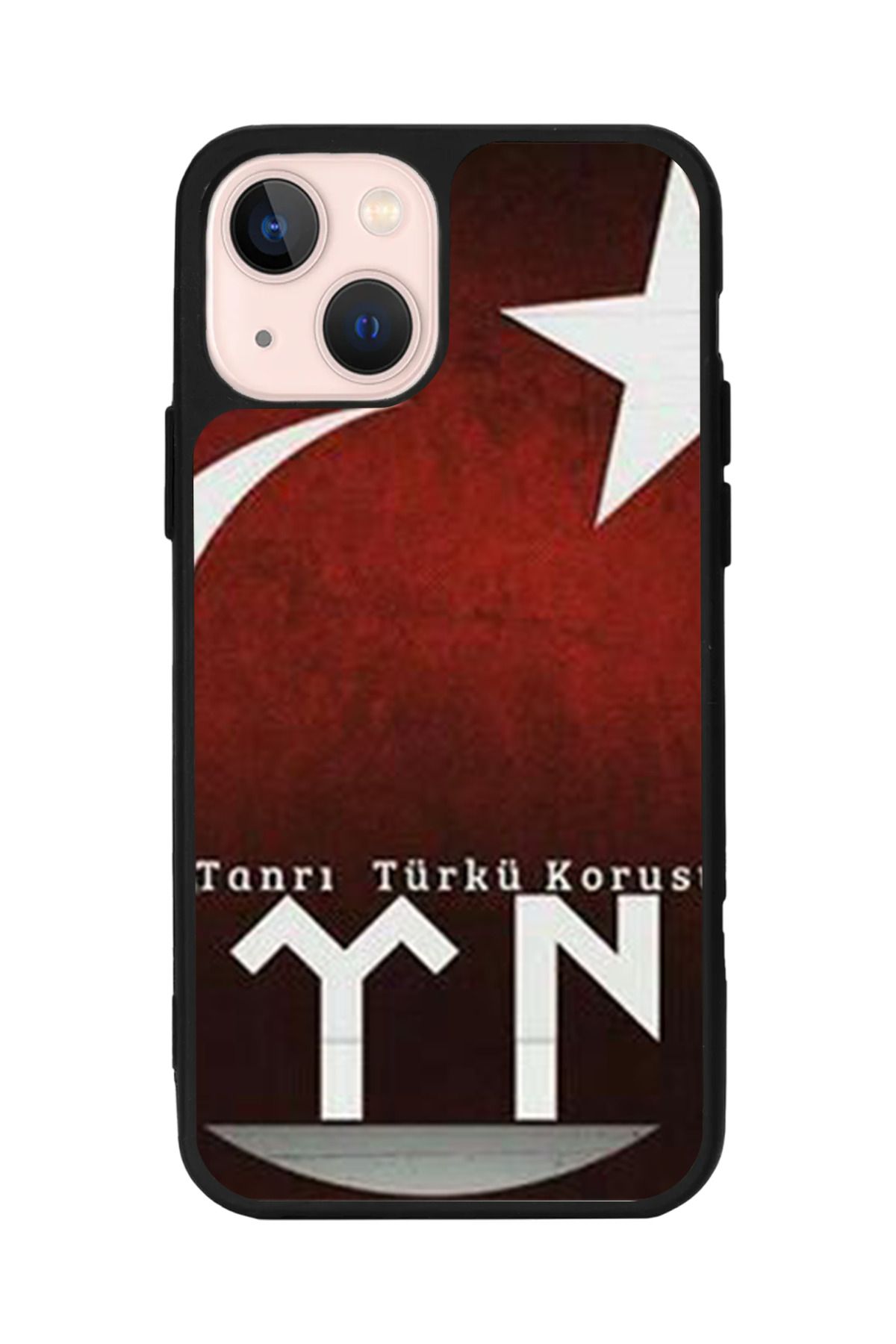 Aksel Kılıf Apple iPhone 15 Plus Uyumlu Baskılı,Mat Siyah,Yumuşak Silikon,Koruyucu,Şok Emici Kapak,Kılıf