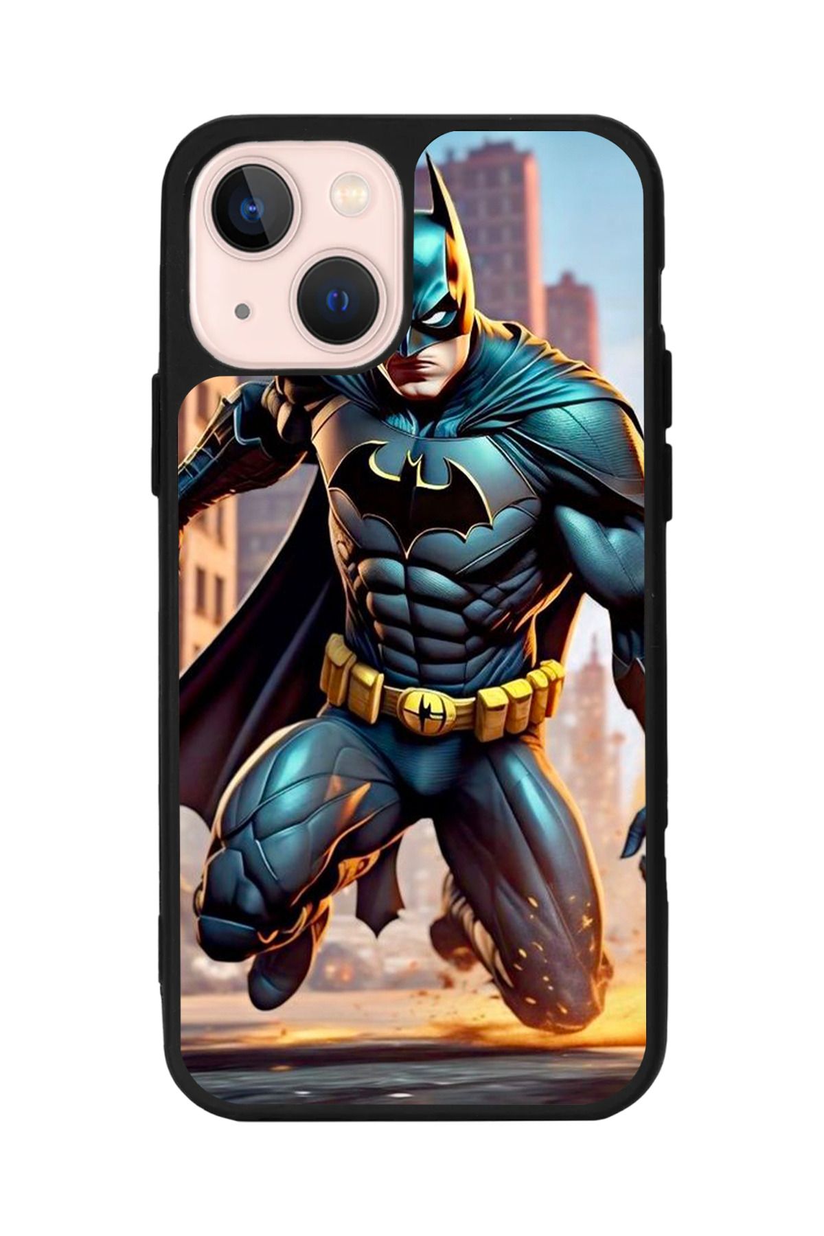 Aksel Kılıf Apple iPhone 14 Plus Uyumlu Baskılı, Mat Siyah,Yumuşak Silikon,Koruyucu,Şok Emici Kapak,Kılıf